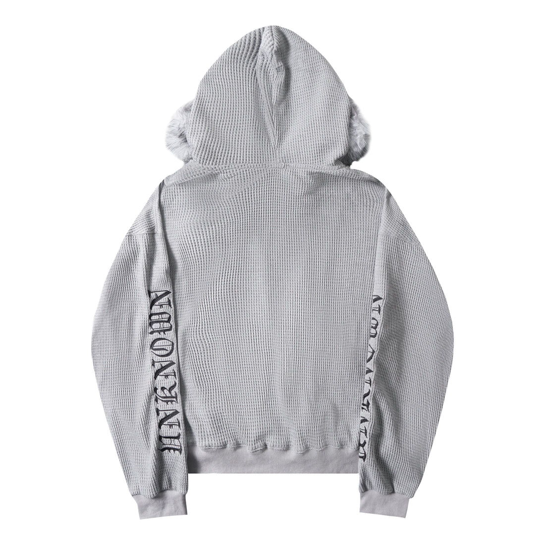 3-6-5.shop Faux Fur Trim Zip-Up Hoodie