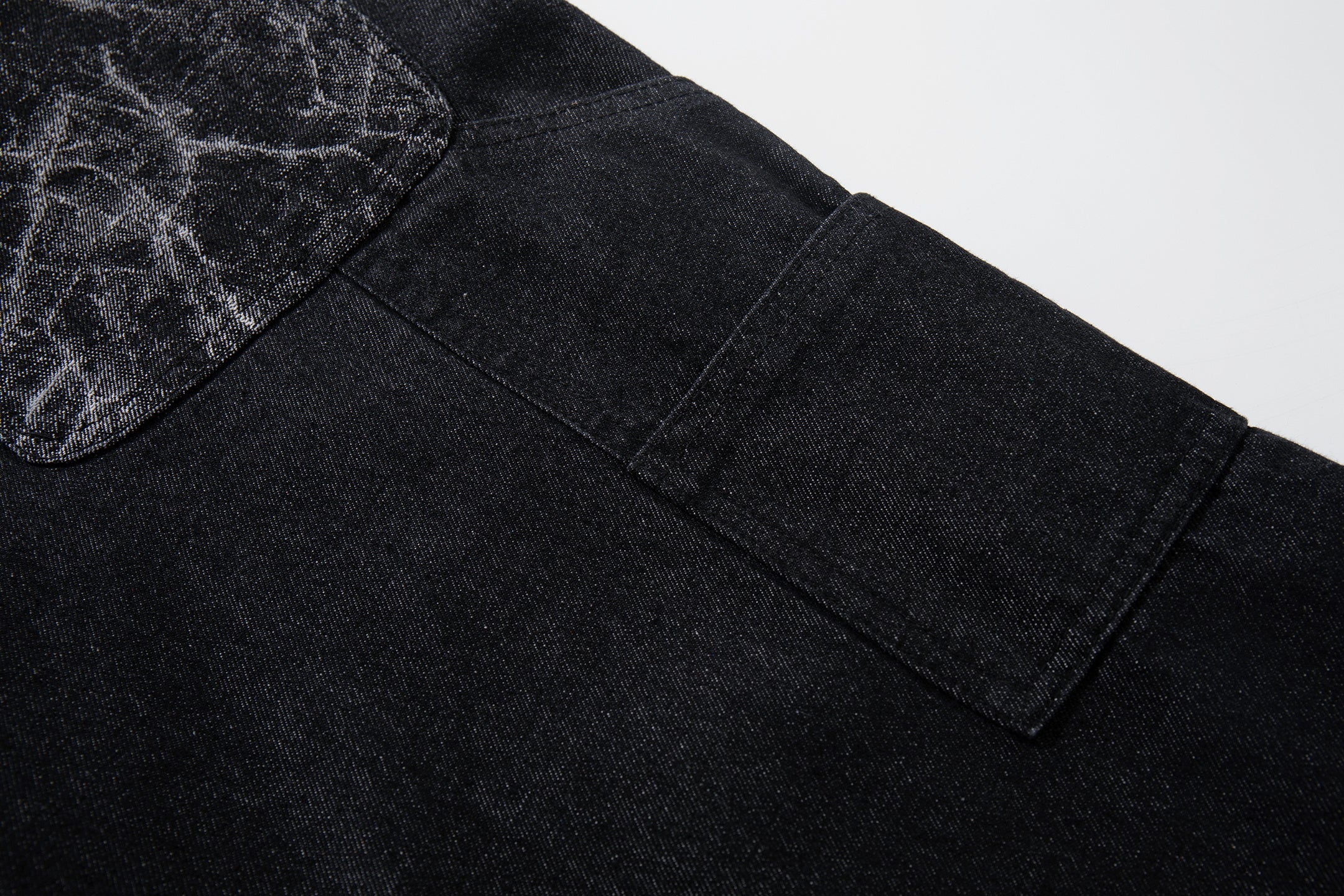 3-6-5.shop Cracked Panel Wide-Leg Pants