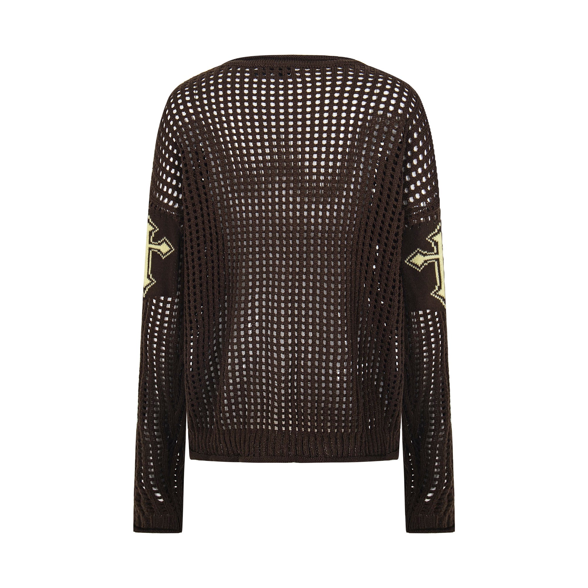3-6-5.shop Hollow Knit Crewneck Sweater