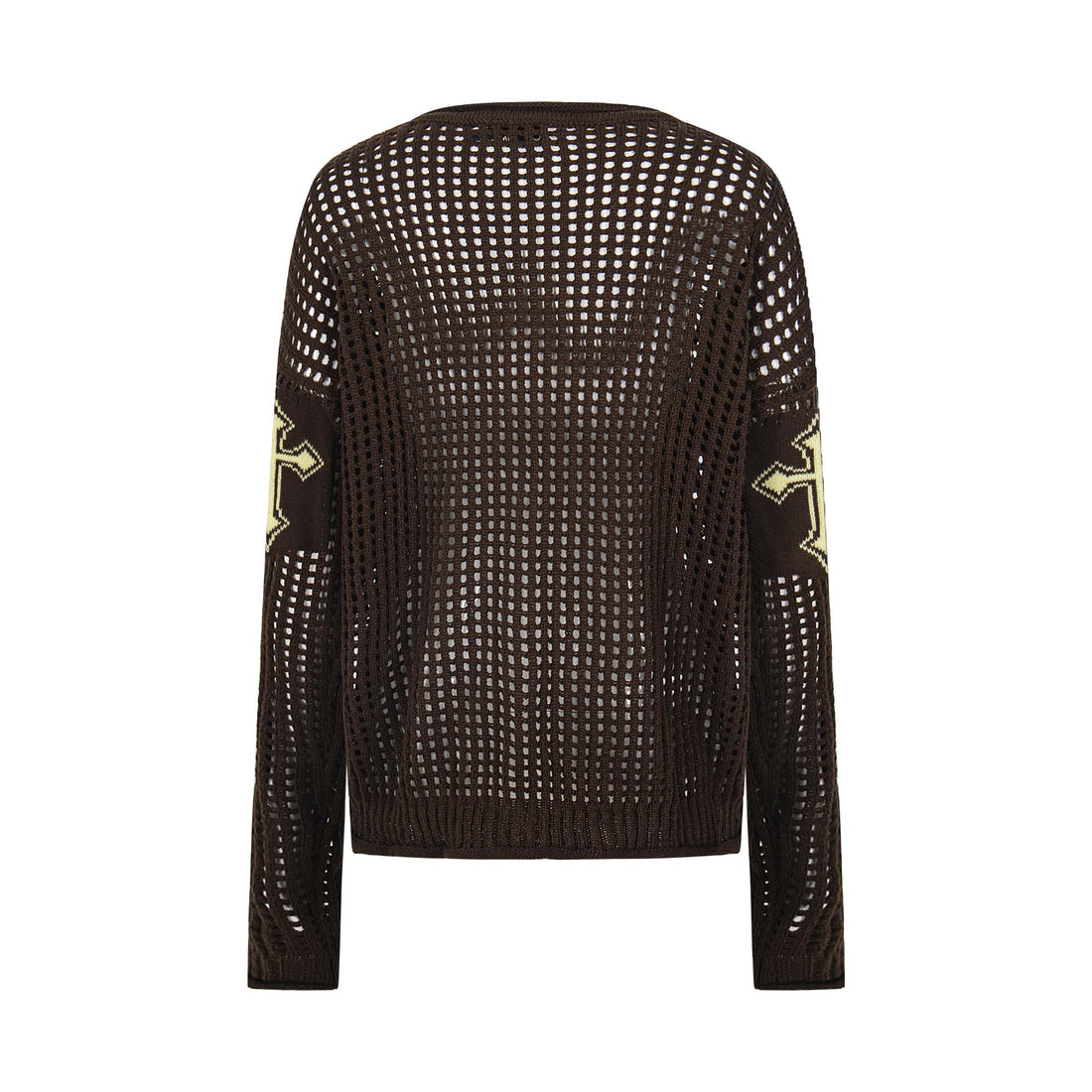 3-6-5.shop Hollow Knit Crewneck Sweater