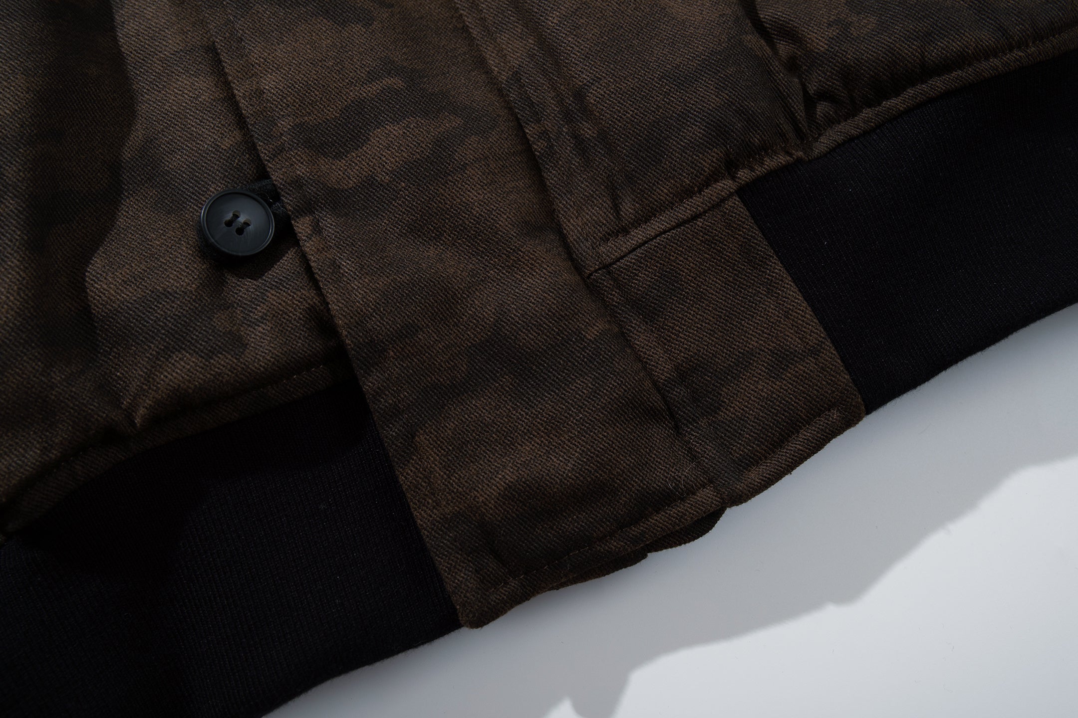 3-6-5.shop Camo Fur Hood Bomber Jacket