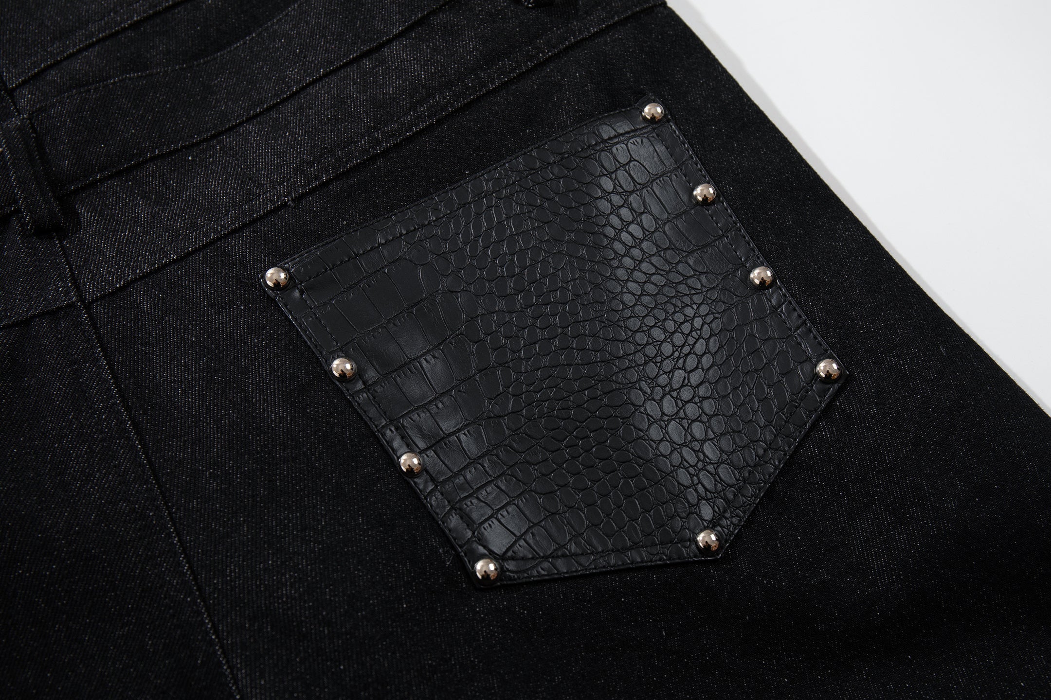 3-6-5.shop Wide Leg Button Fly Denim Pants