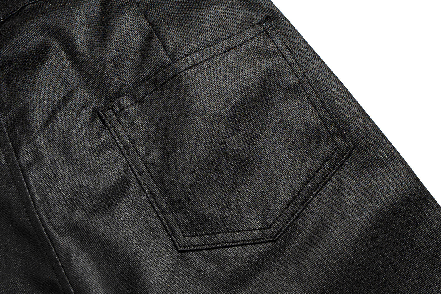 3-6-5.shop Blade-Cut Zip Leather Pants