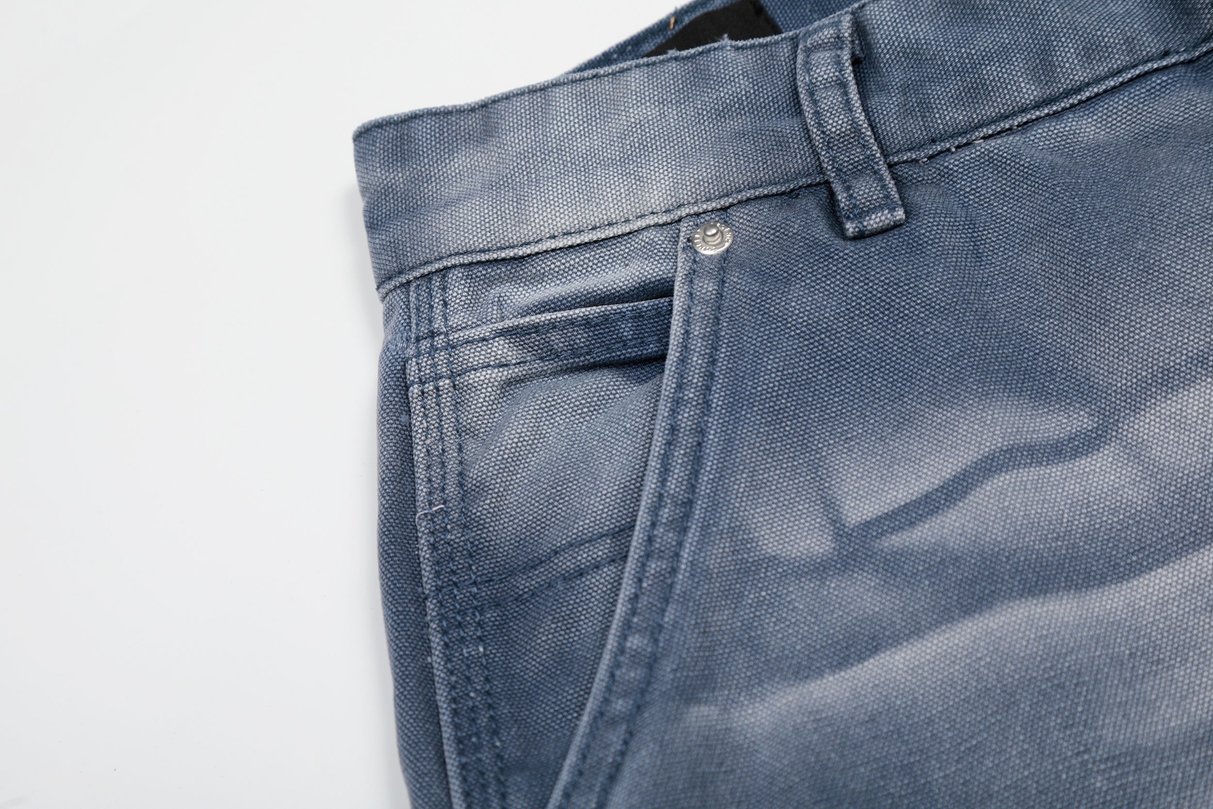 3-6-5.shop Washed Wrinkle Effect Denim Jeans