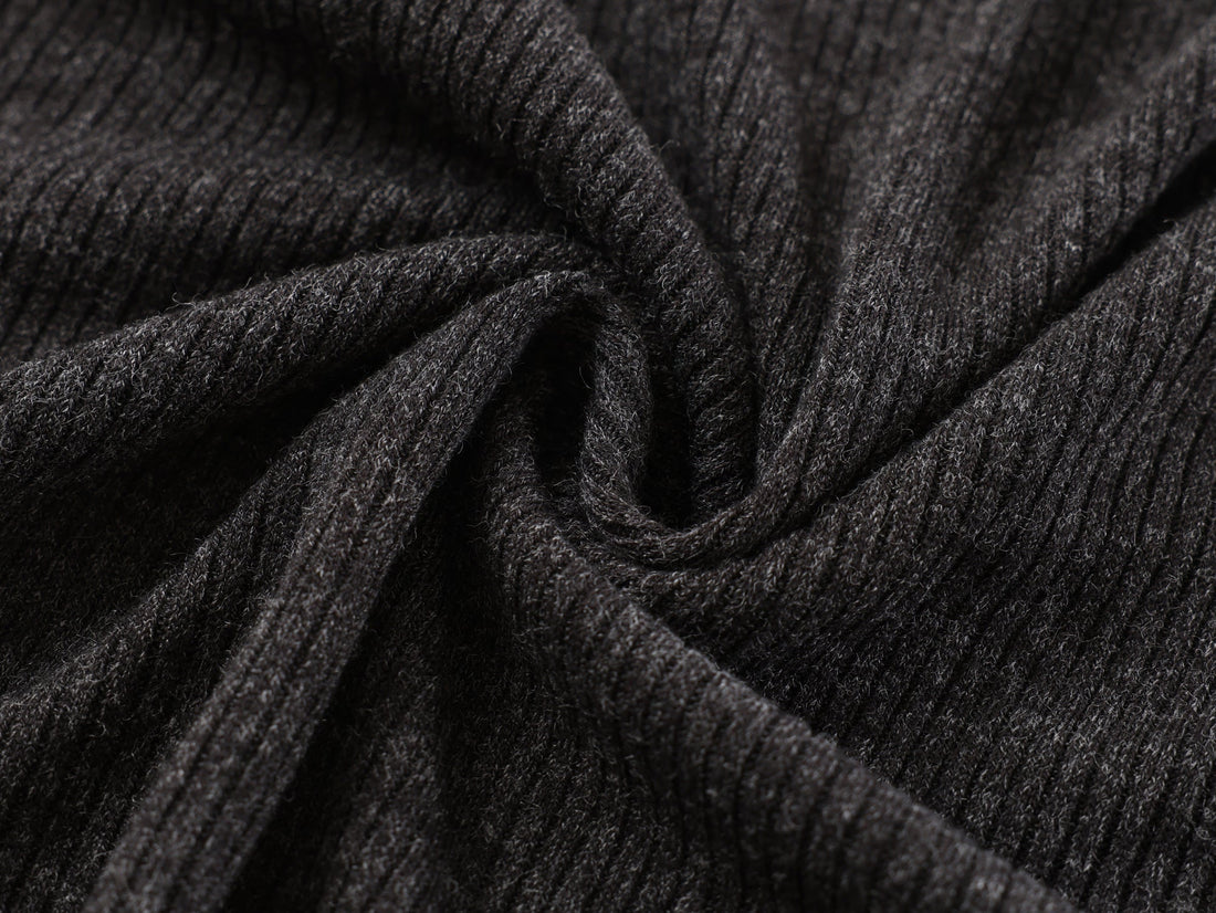 3-6-5.shop Ribbed Texture Long-Sleeve Tee