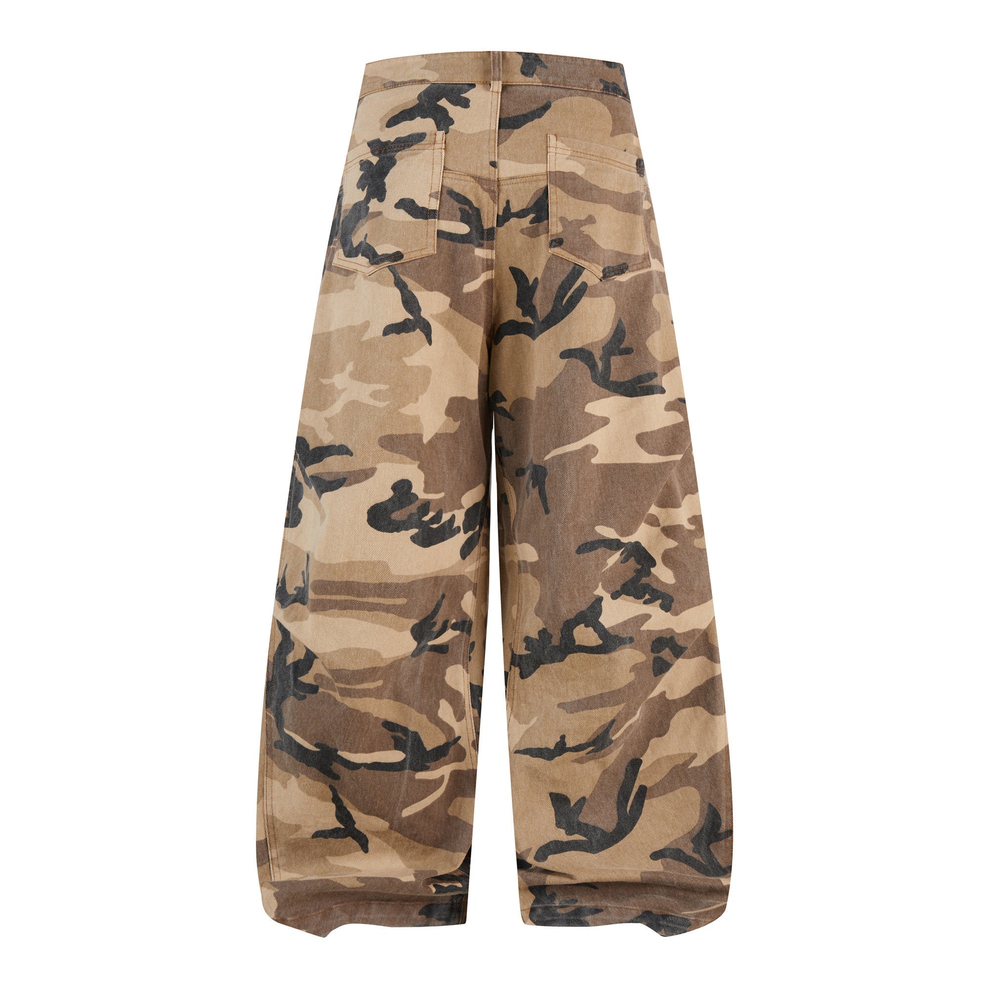 3-6-5.shop Desert Camo Barrel Jeans