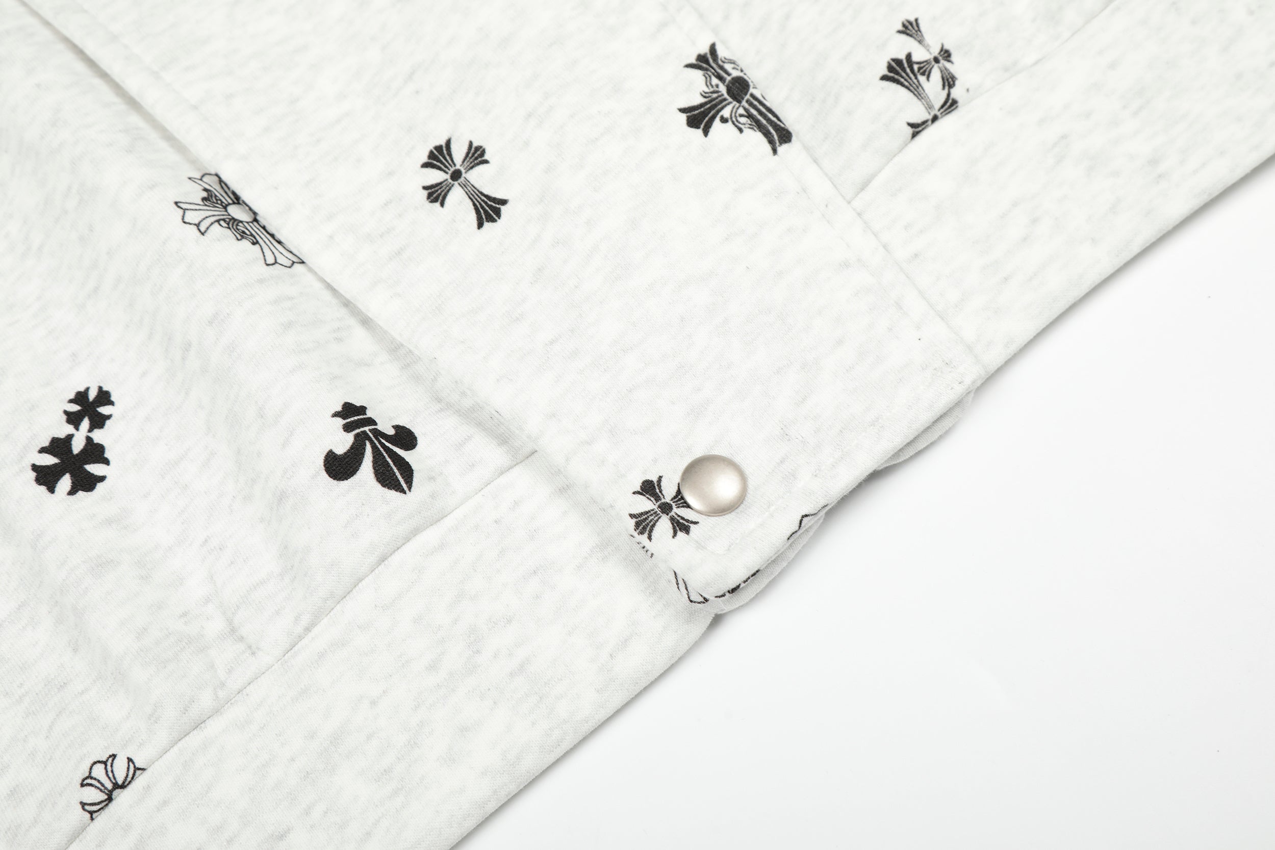3-6-5.shop All-Over Cross Print Hooded Jacket