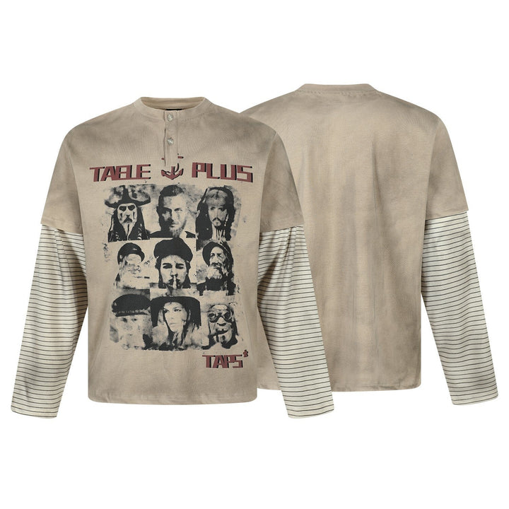 3-6-5.shop Layered Graphic Long-Sleeve T-Shirt