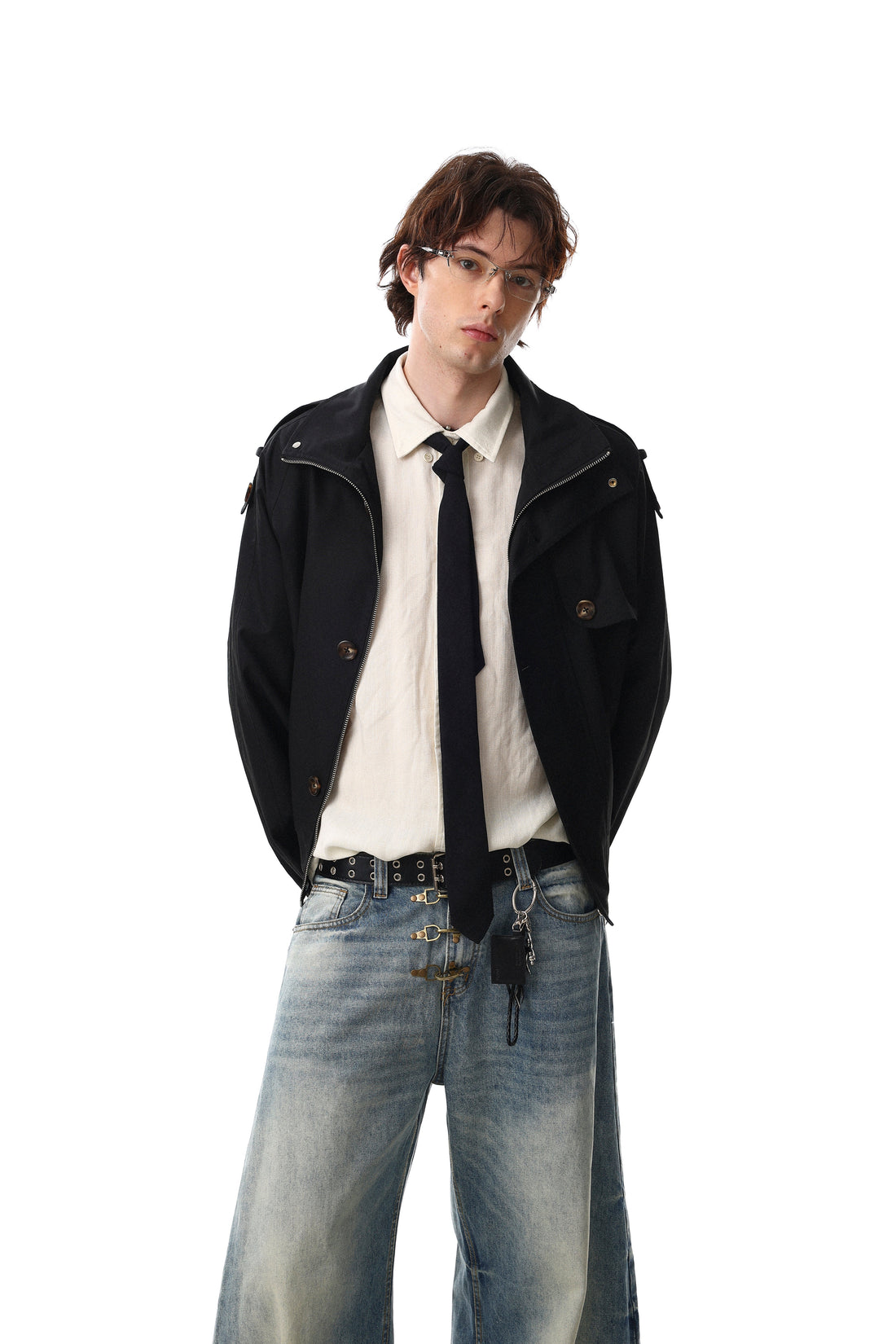 3-6-5.shop Utility Stand Collar Jacket