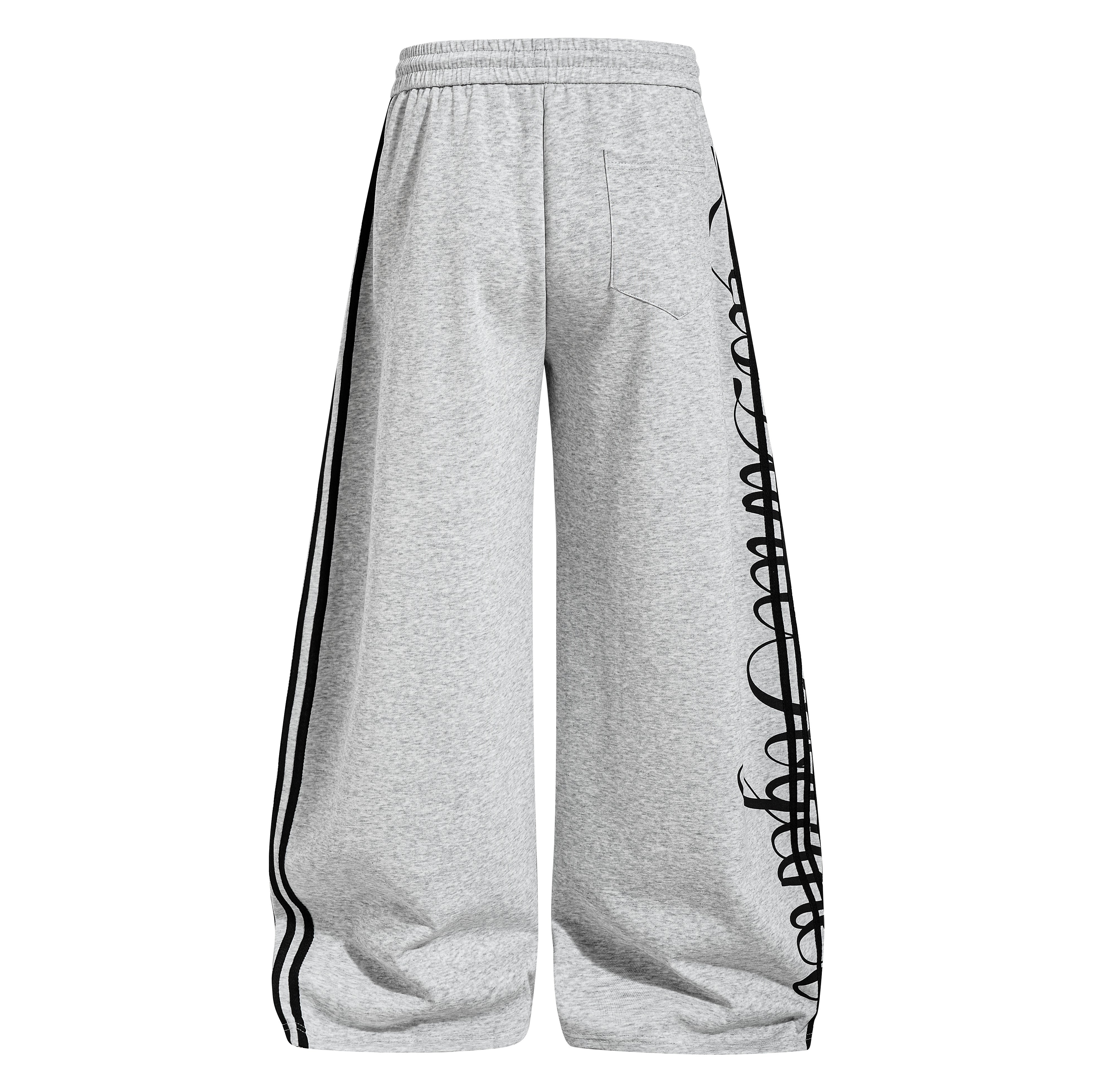 3-6-5.shop  Script Stripe Wide-Leg Sweatpants