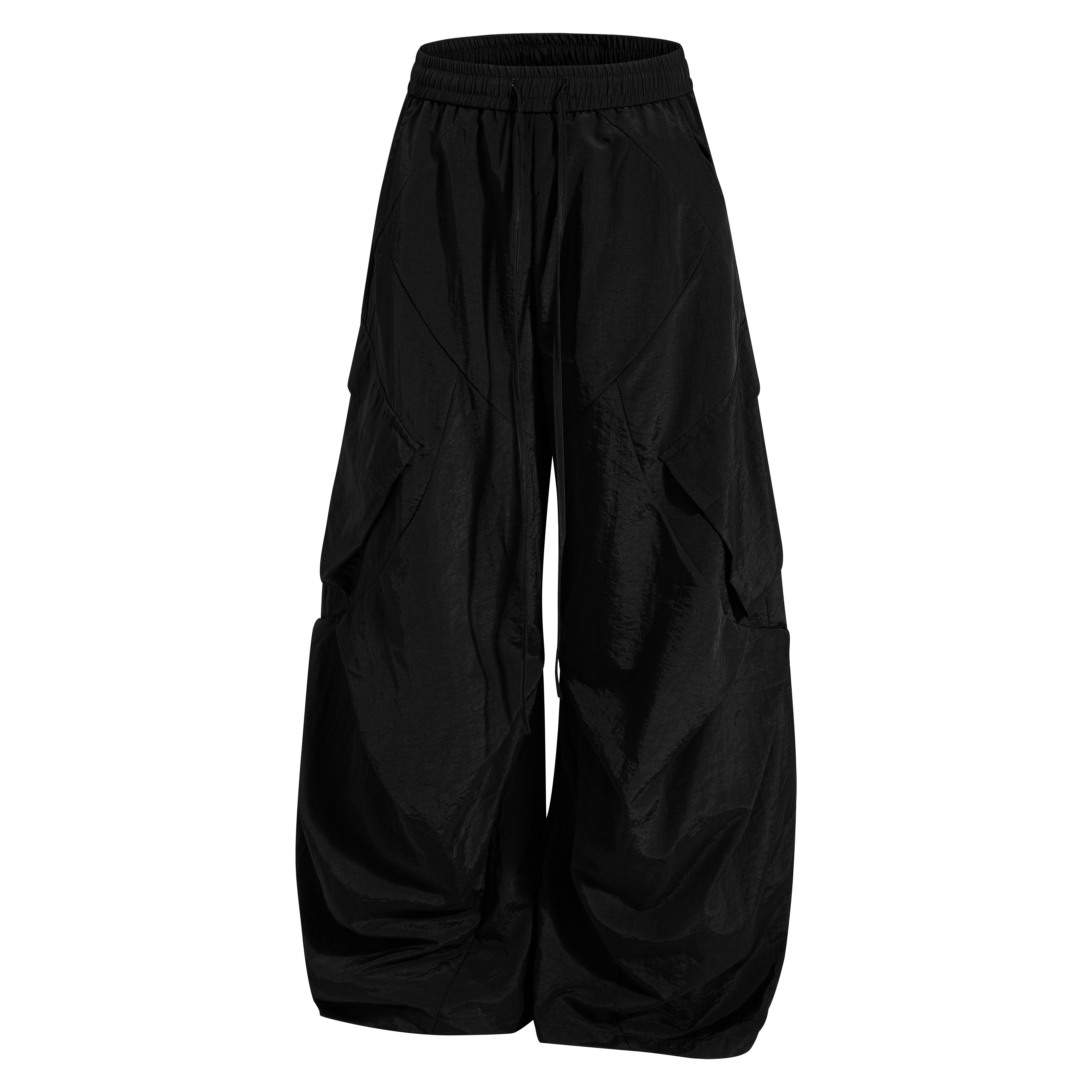3-6-5.shop Utility Wide-Leg Cargo Pants