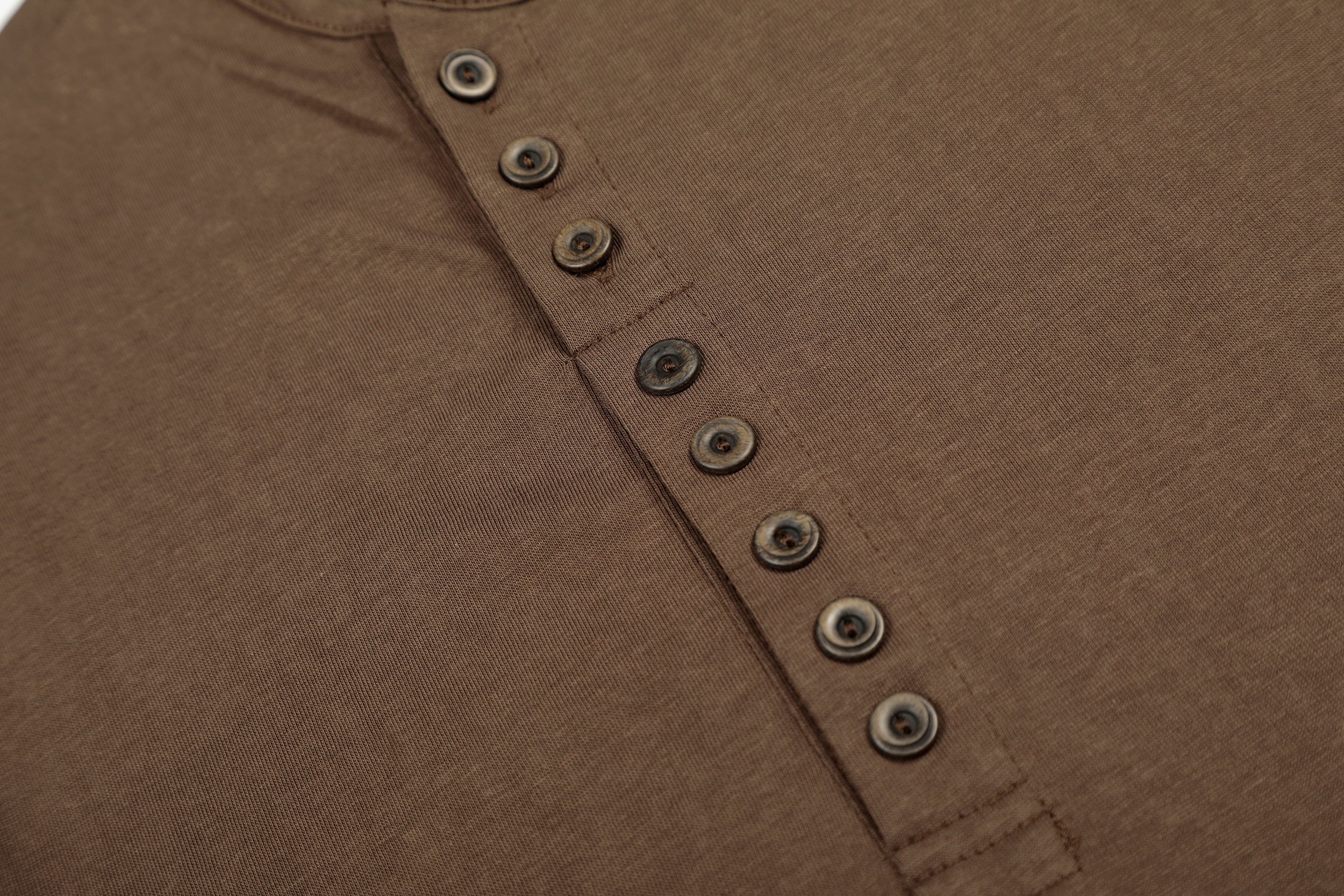 3-6-5.shop Classic Henley Long Sleeve Tee