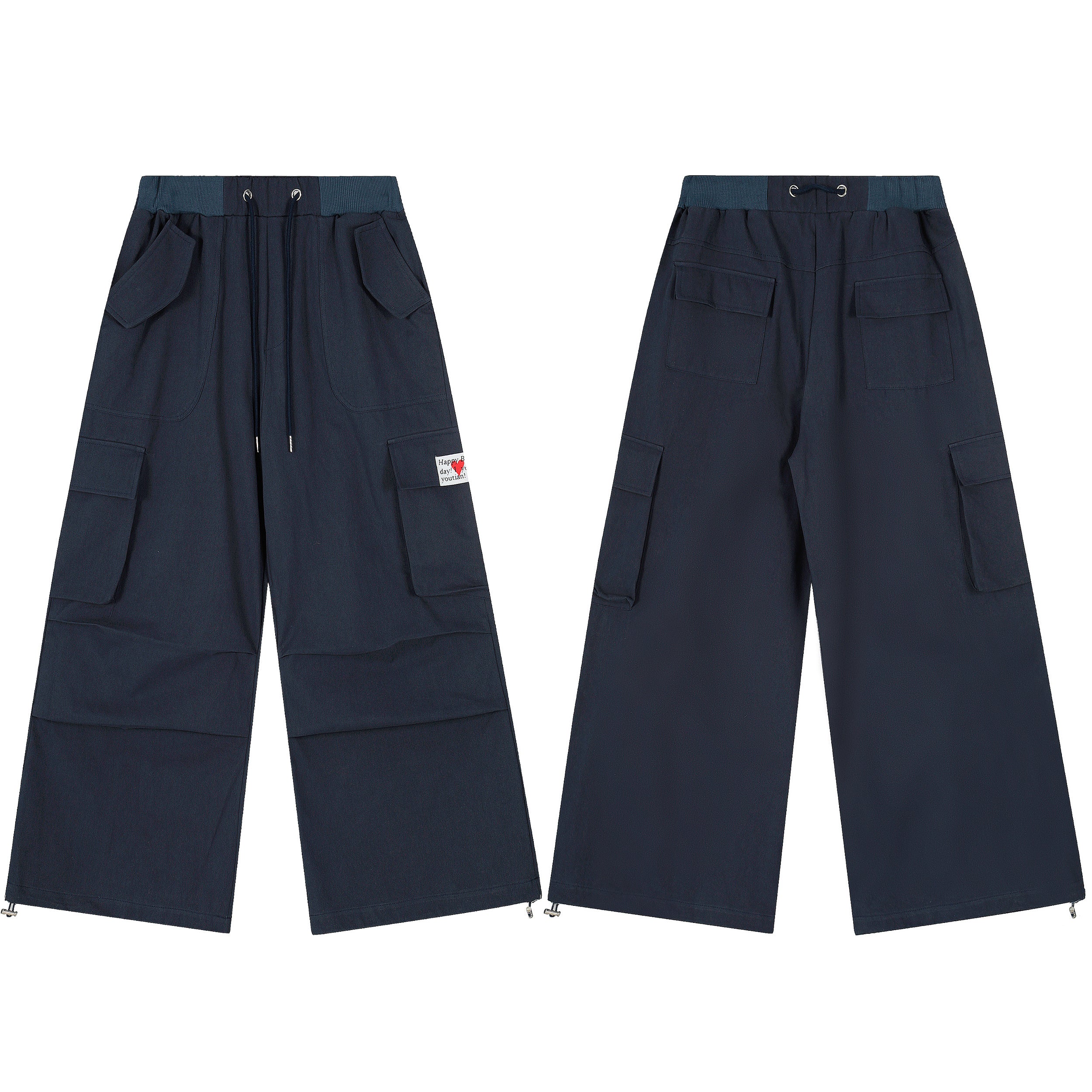 3-6-5.shop Classic Utility Wide-Leg Pants