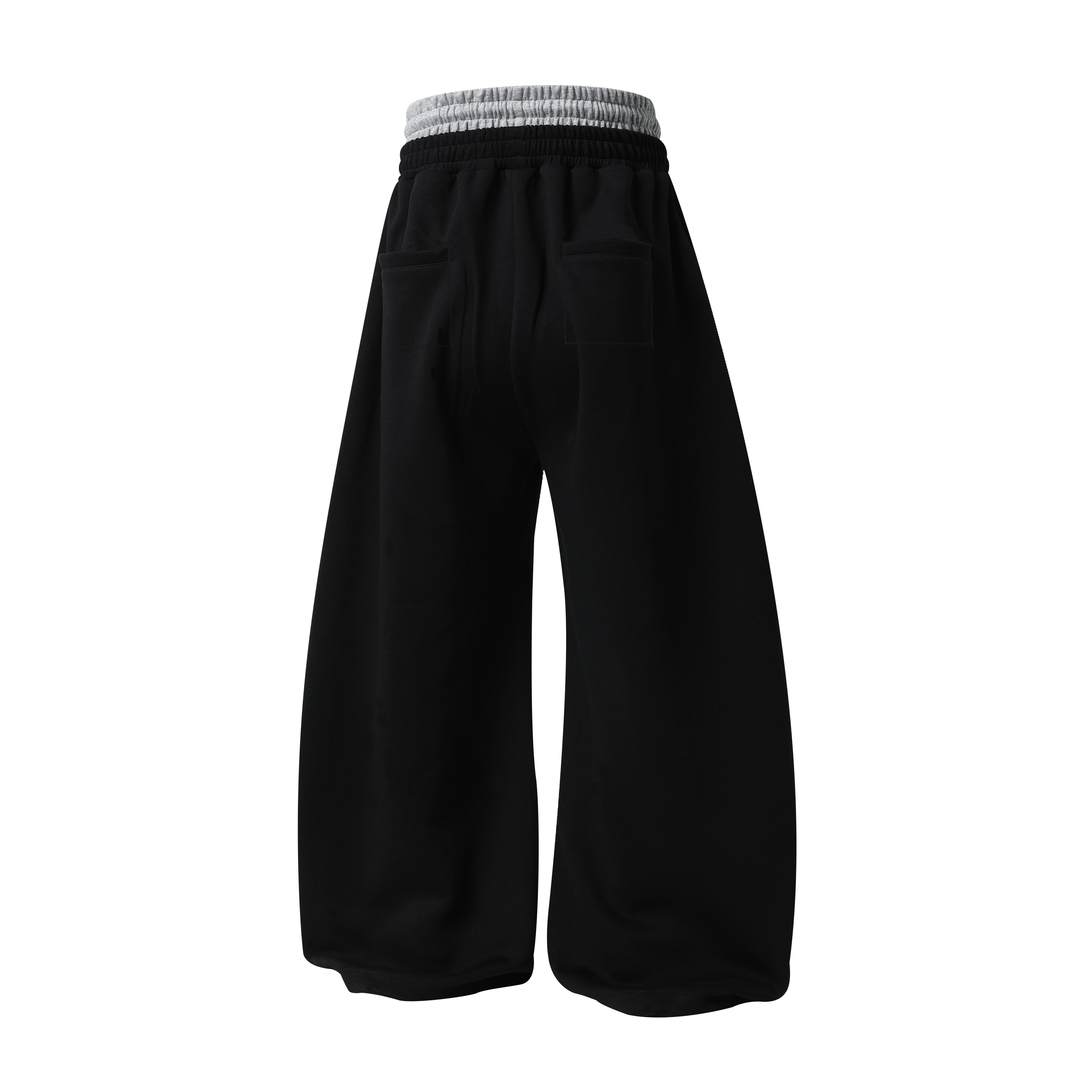 3-6-5.shop 77 Patchwork Wide-Leg Sweatpants