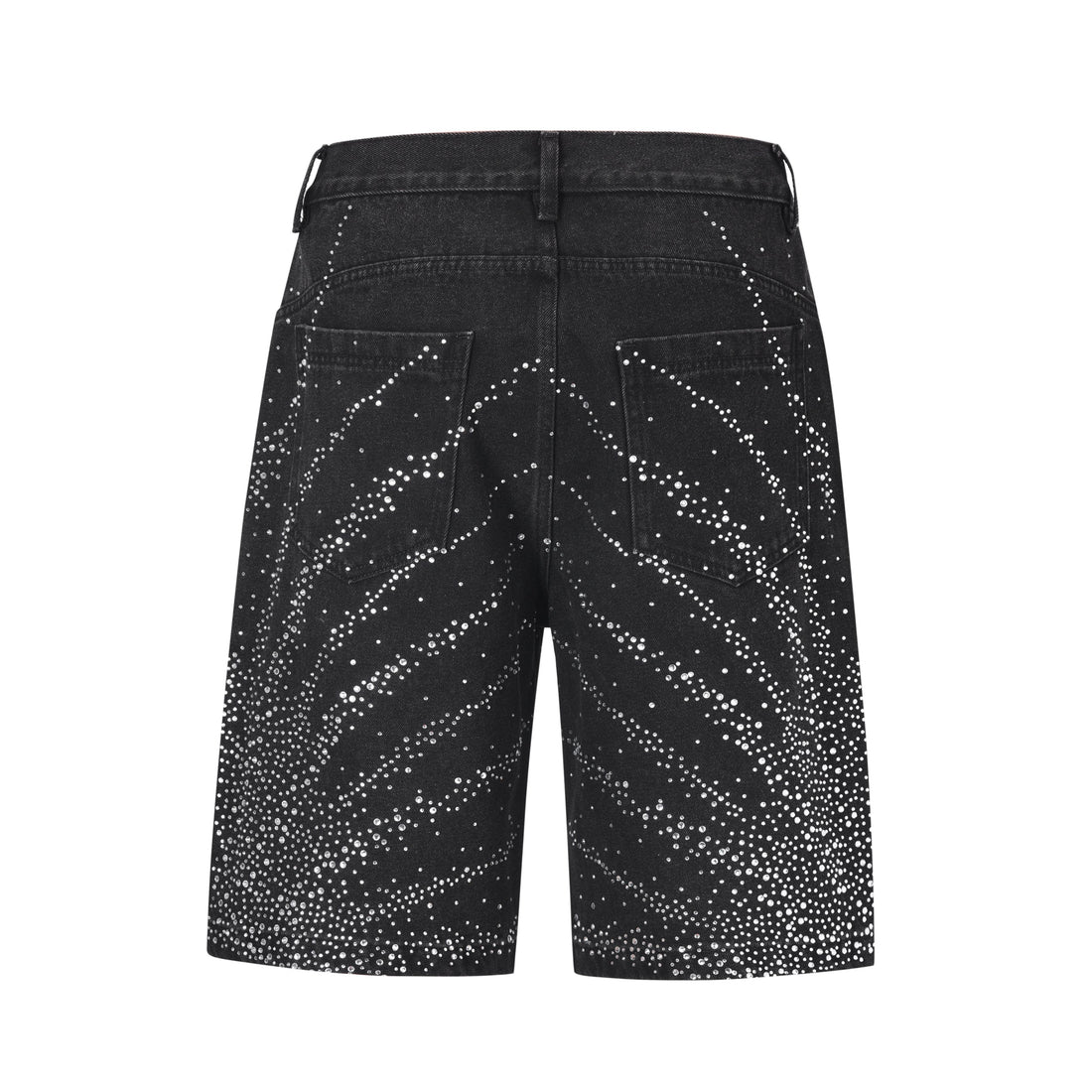 3-6-5.shop Rhinestone Burst Denim Shorts