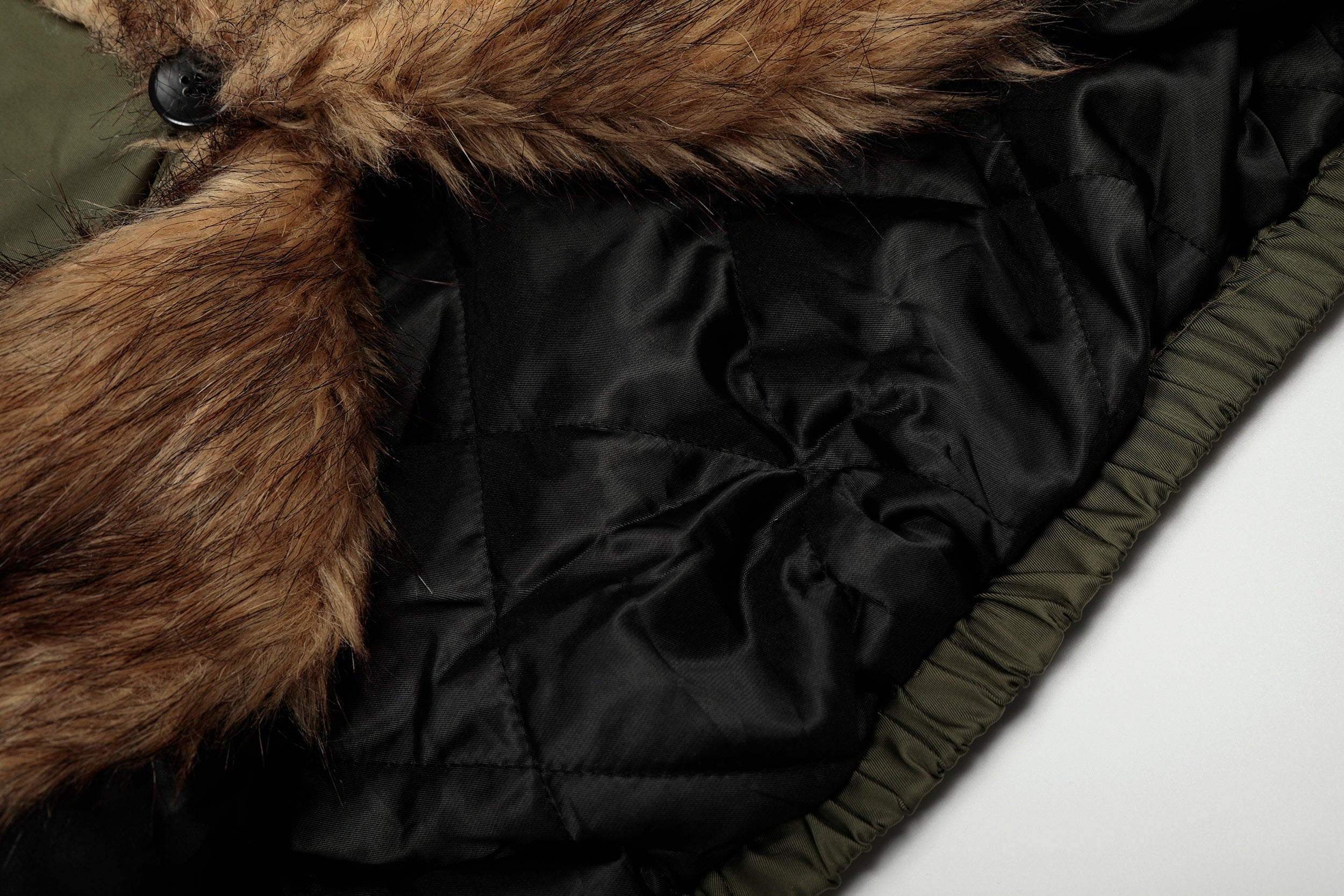 3-6-5.shop Faux Fur Trimmed Puffer Jacket