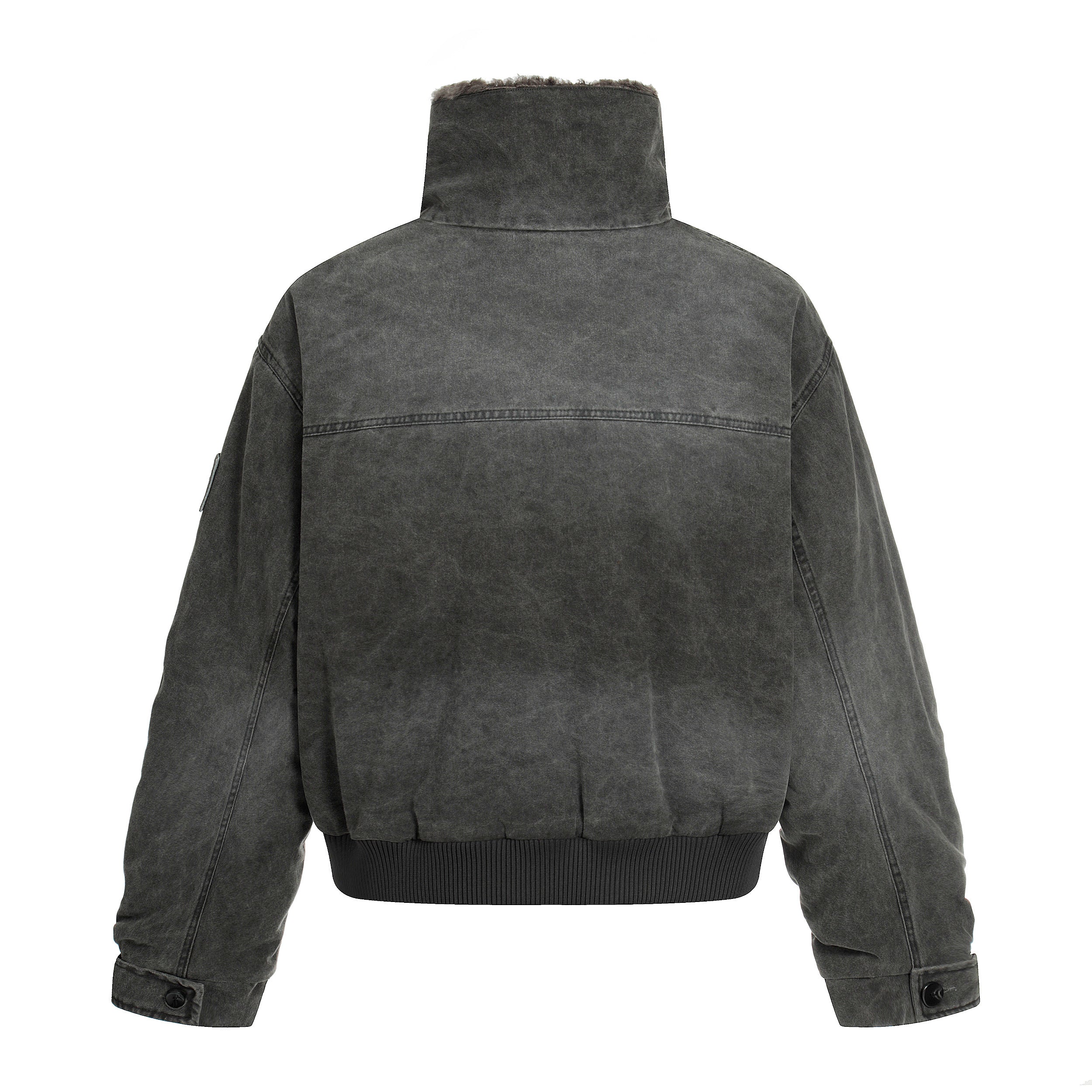 3-6-5.shop Washed Cotton Bomber Jacket