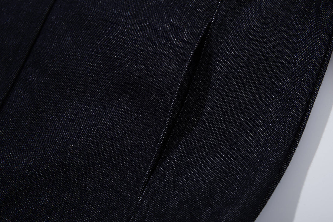 3-6-5.shop Buckle Detail Denim Jacket