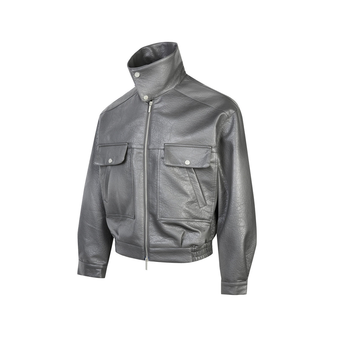 3-6-5.shop Classic Utility PU Jacket