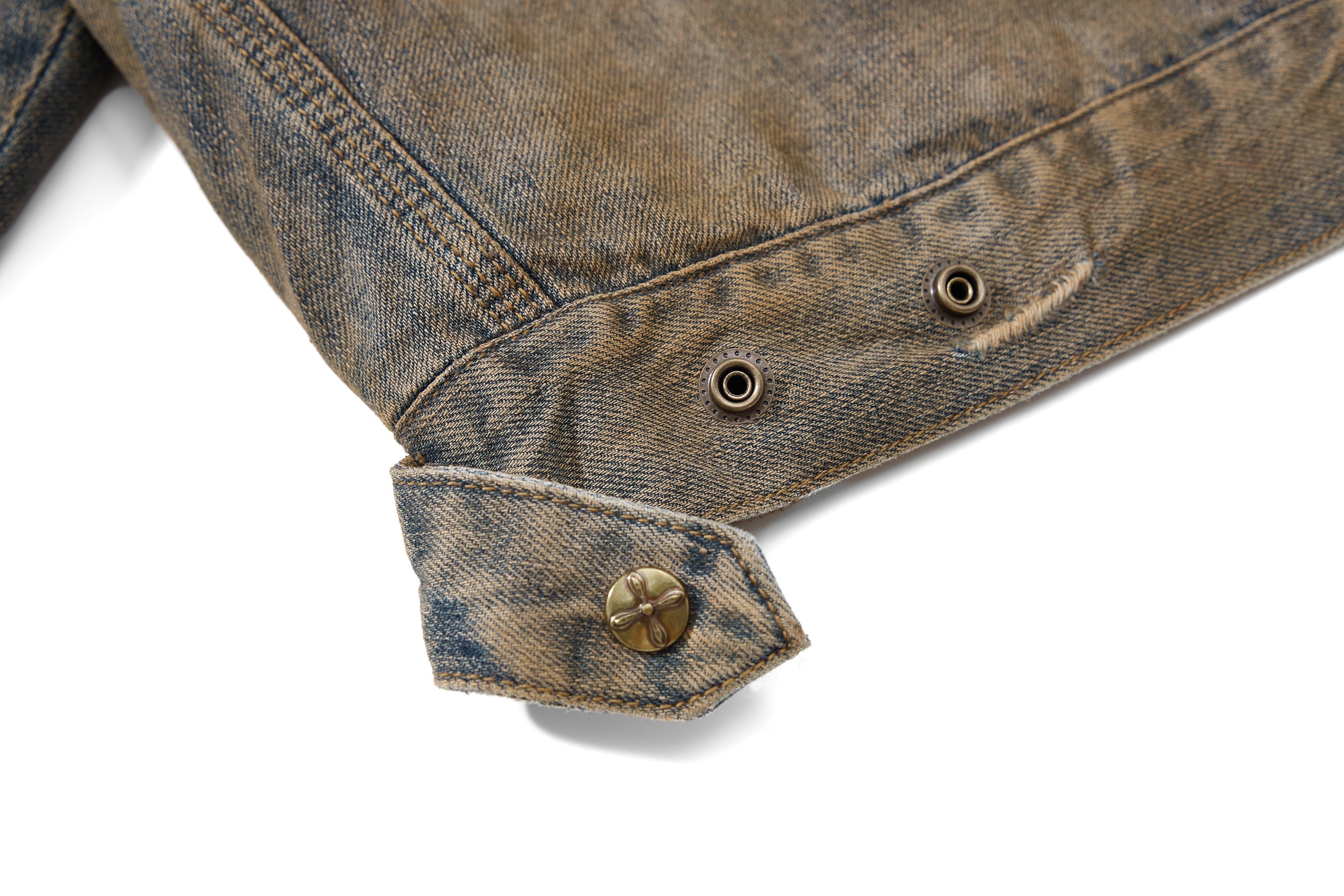 3-6-5.shop Vintage Distressed Denim Jacket