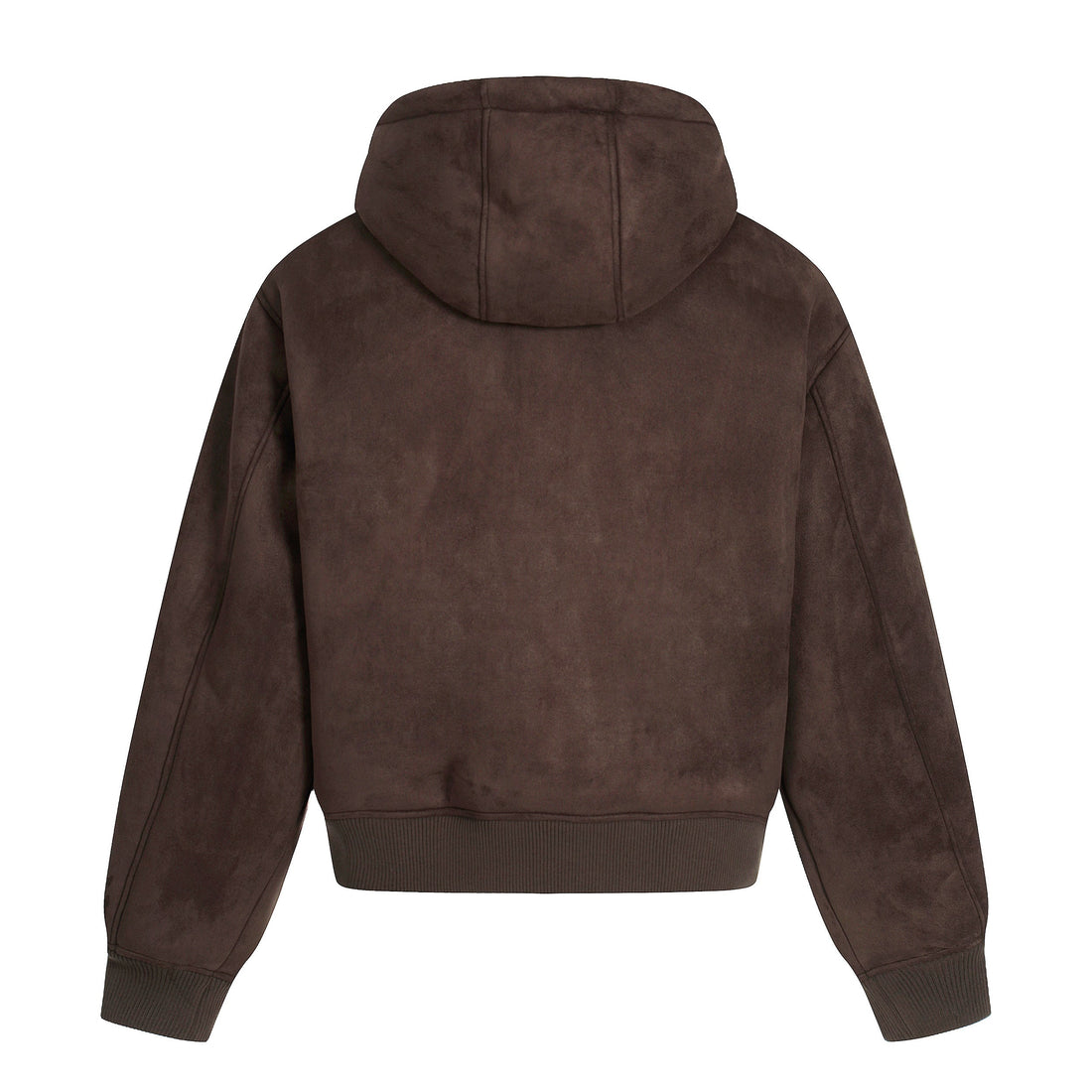 3-6-5.shop Fleece-Lined Brown Hooded Jacket