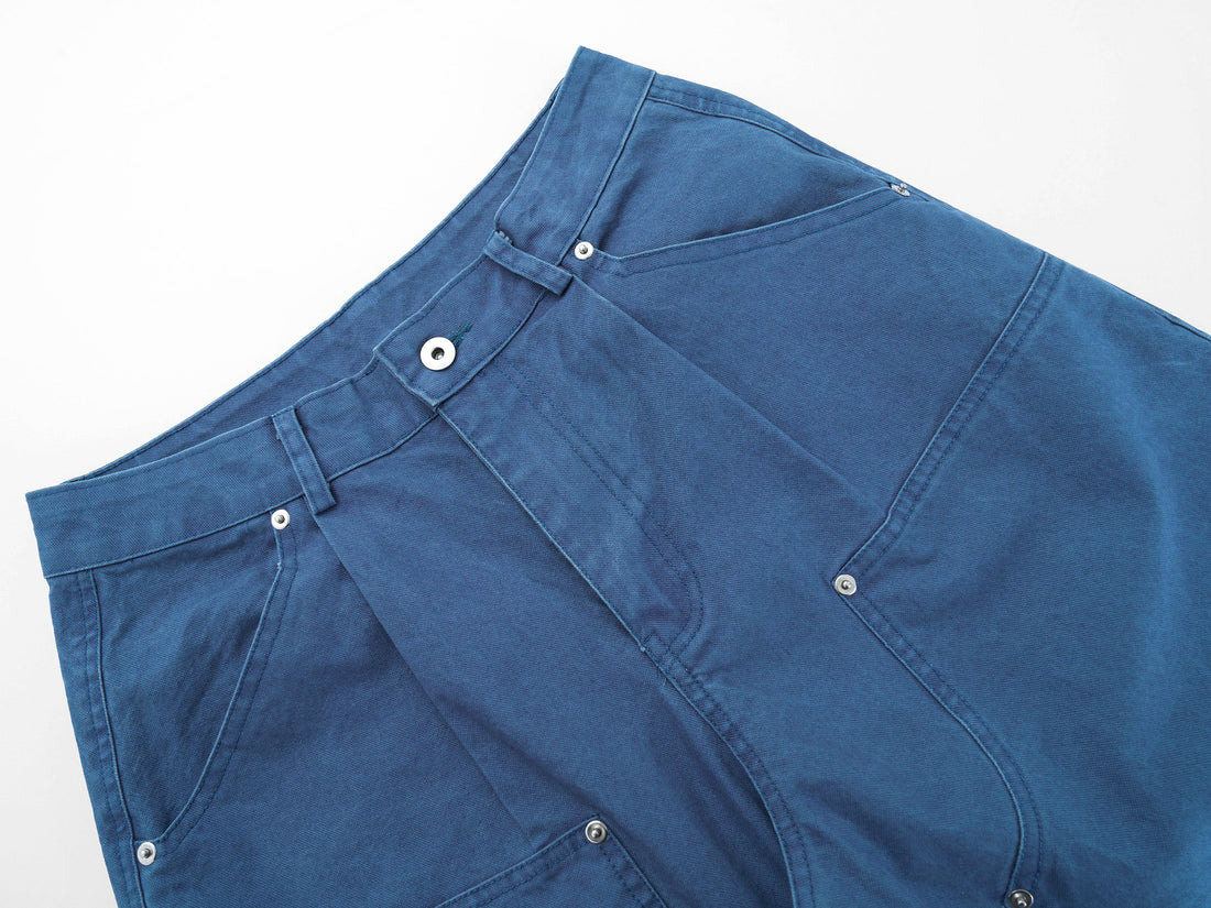 3-6-5.shop Utility Panel Wide-Leg Pants