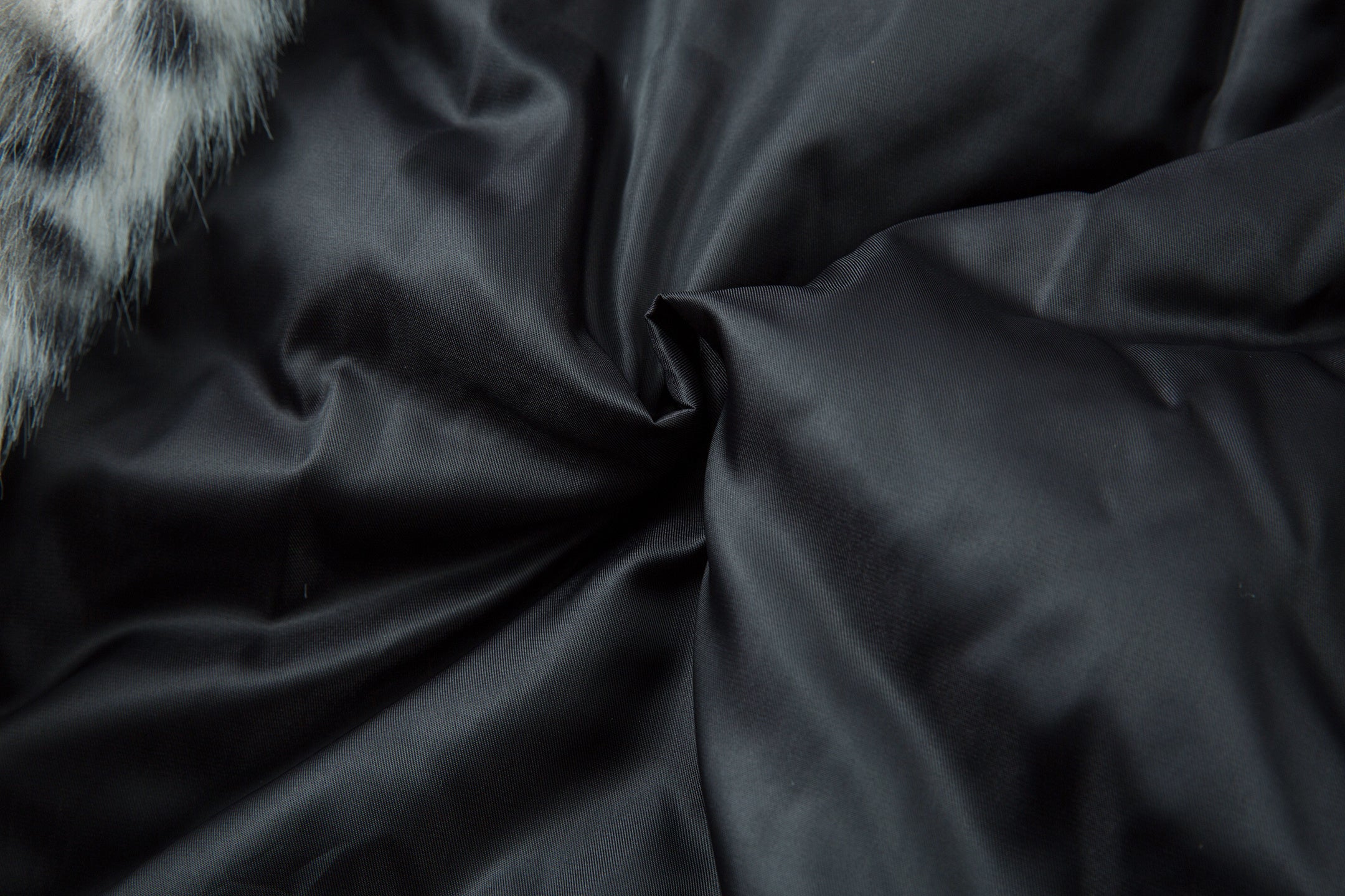 3-6-5.shop Racing Patch Faux Fur Hood Jacket