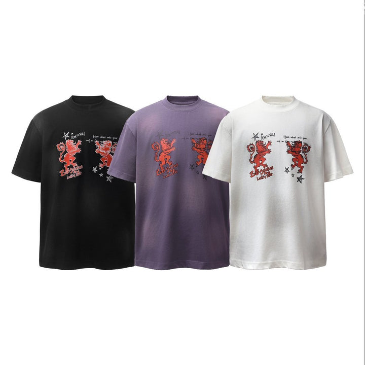 3-6-5.shop Vintage Crest Graphic T-Shirt