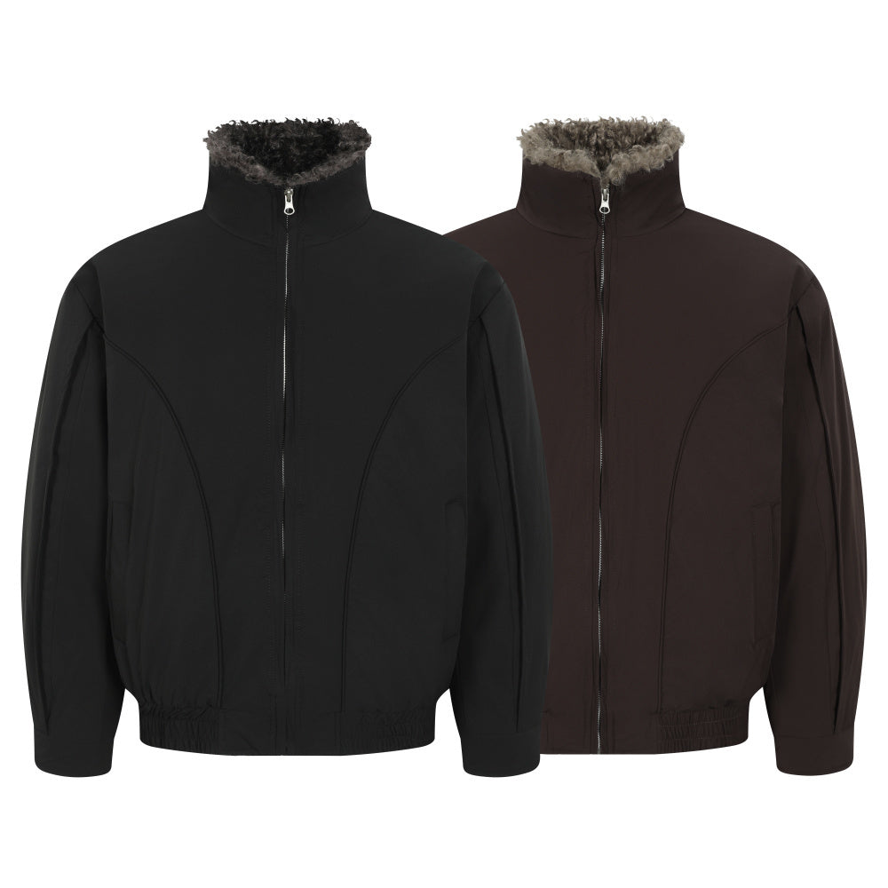 3-6-5.shop Faux Shearling Lined Jacket