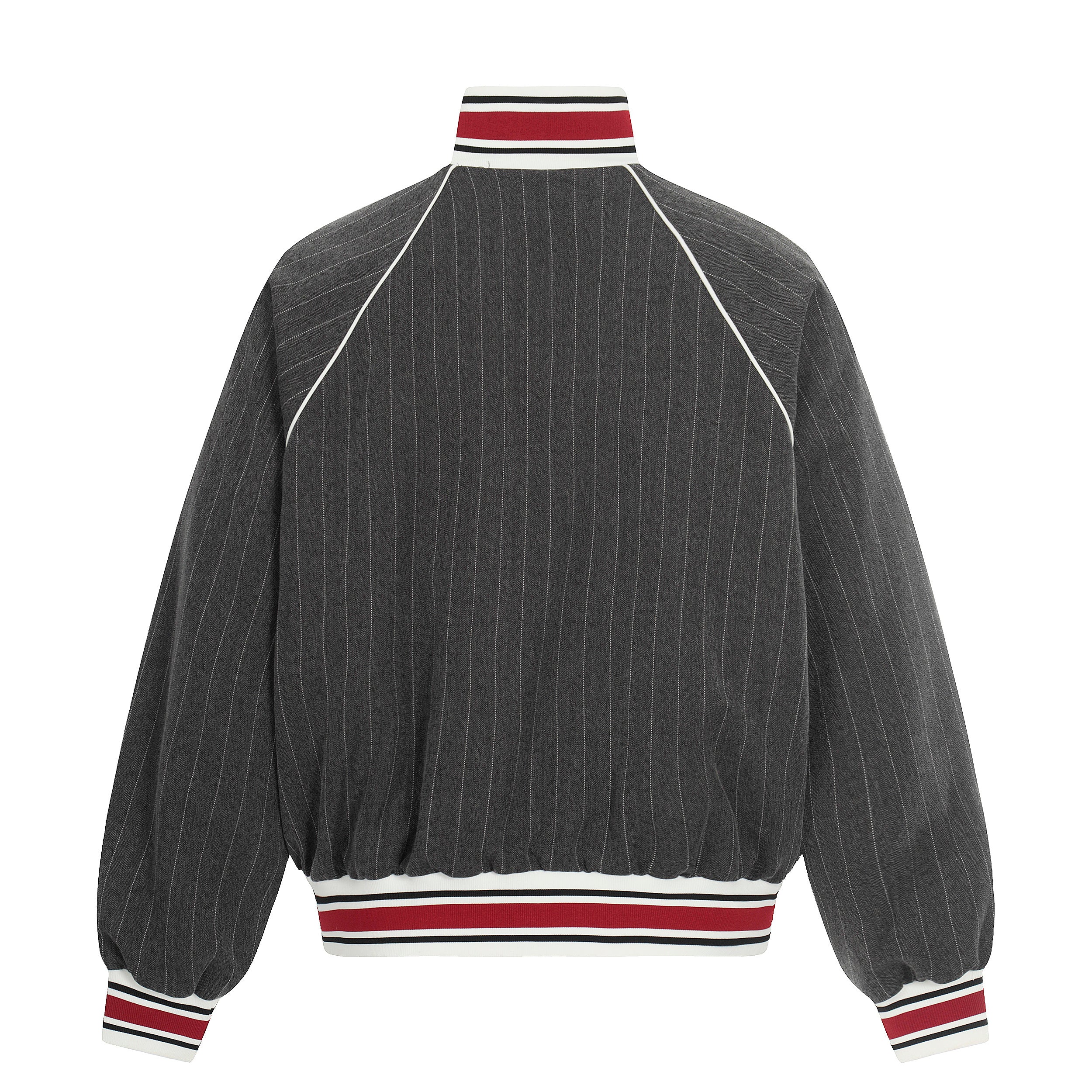3-6-5.shop Pinstripe Track Zip Jacket