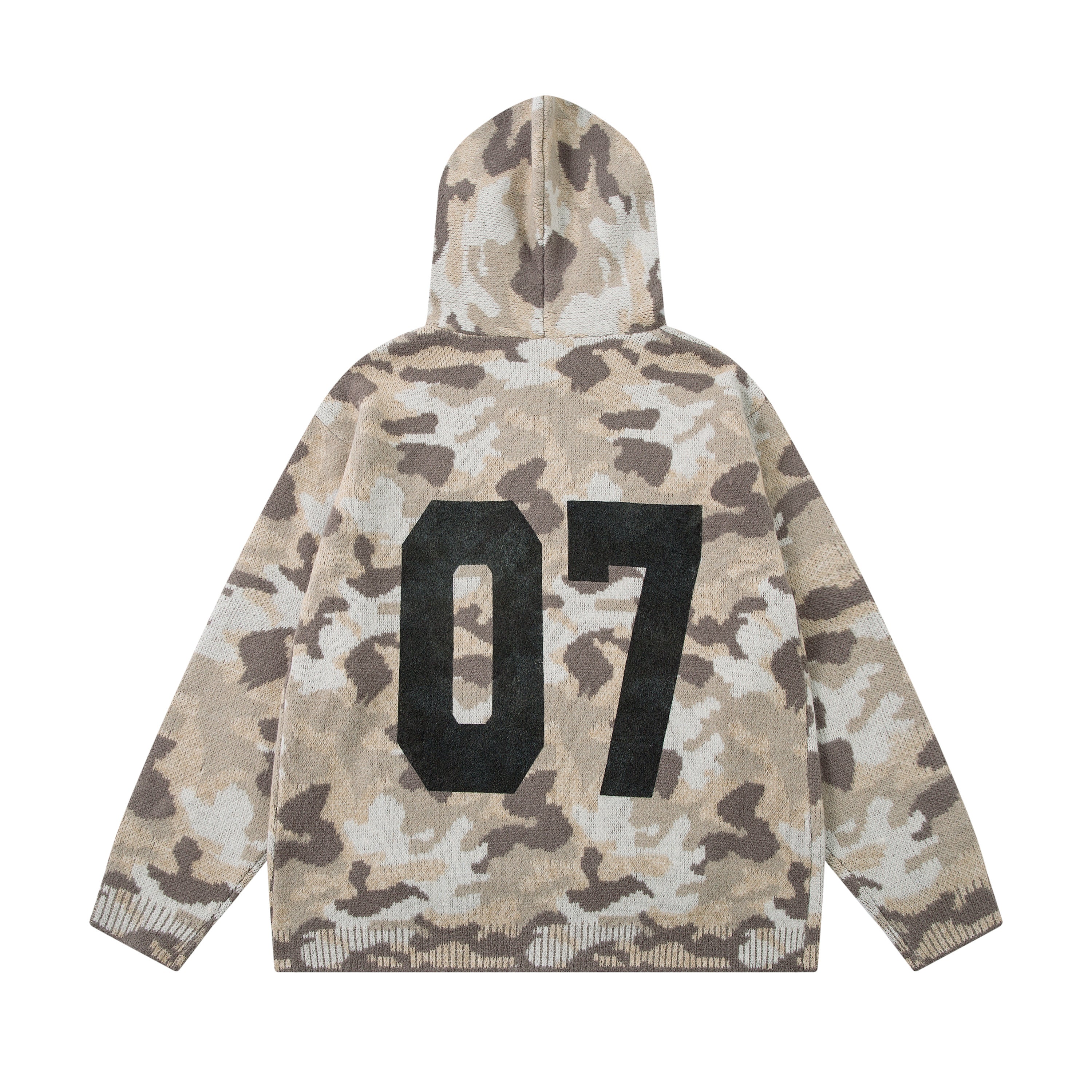 3-6-5.shop “07 Camo Knit Sweater”
