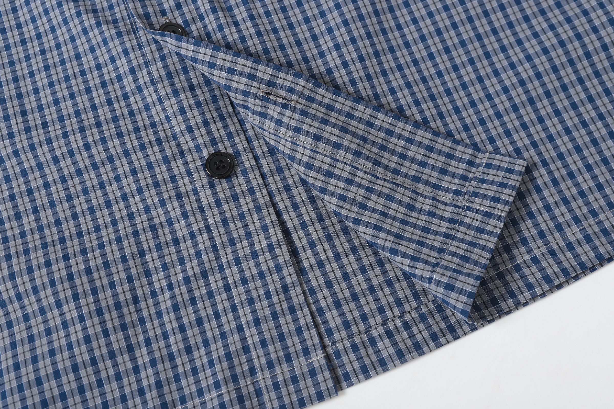 3-6-5.shop Patchwork Graphic Plaid Shirt