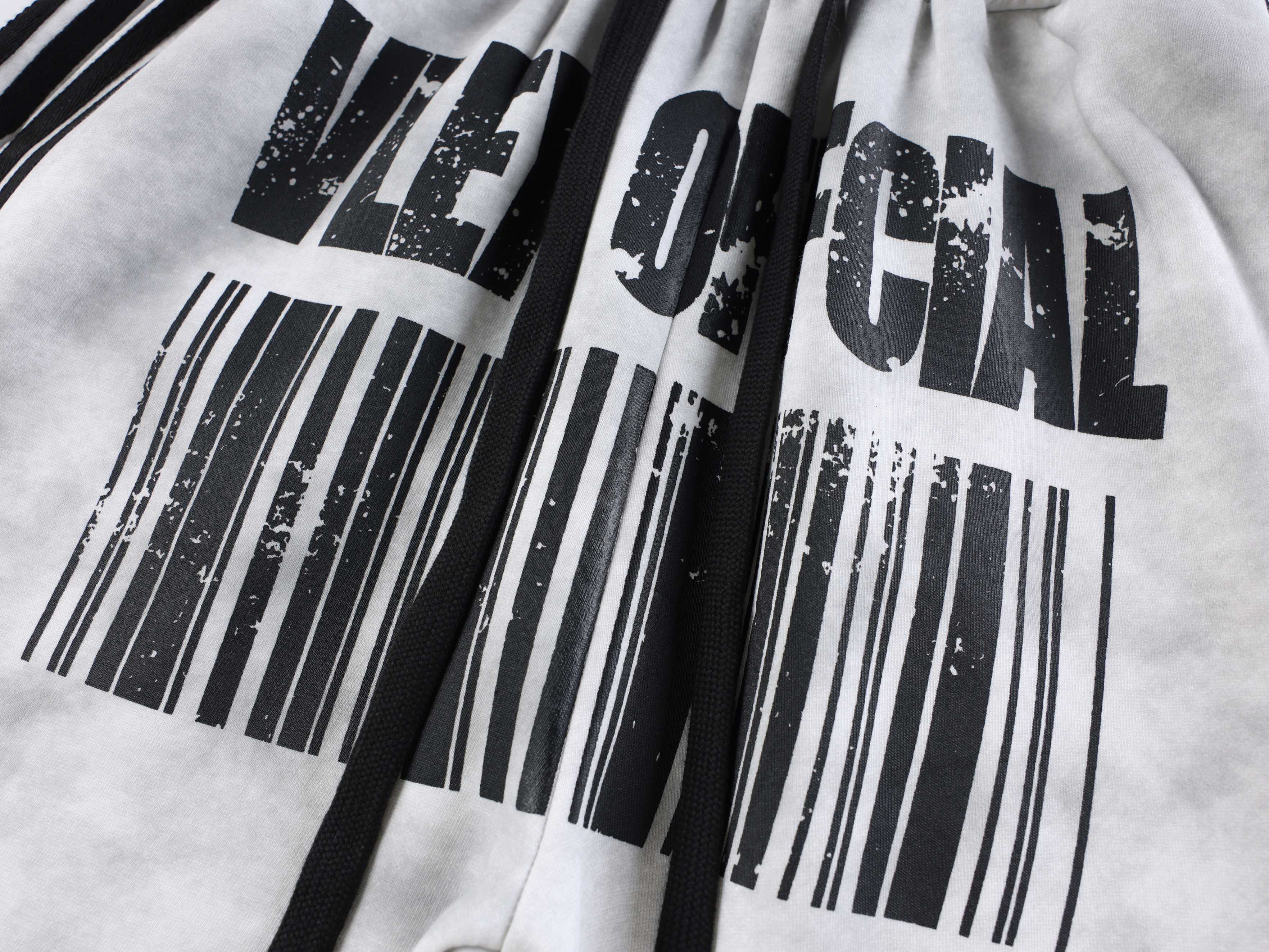 3-6-5.shop Barcode Graphic Wide-Leg Pants