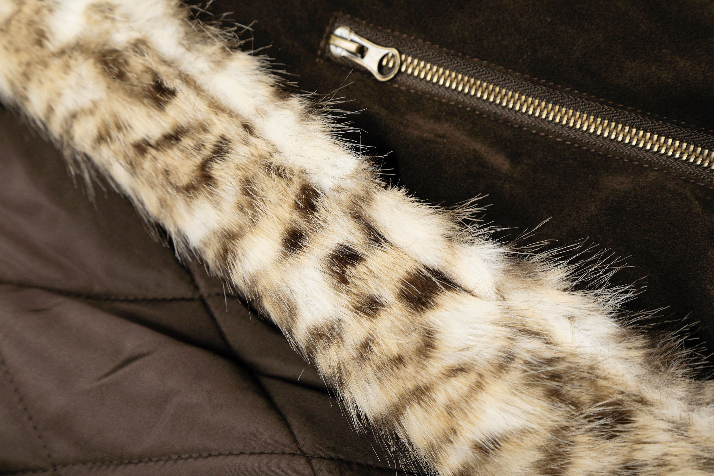 3-6-5.shop Faux Fur Collar Suede-Texture Jacket