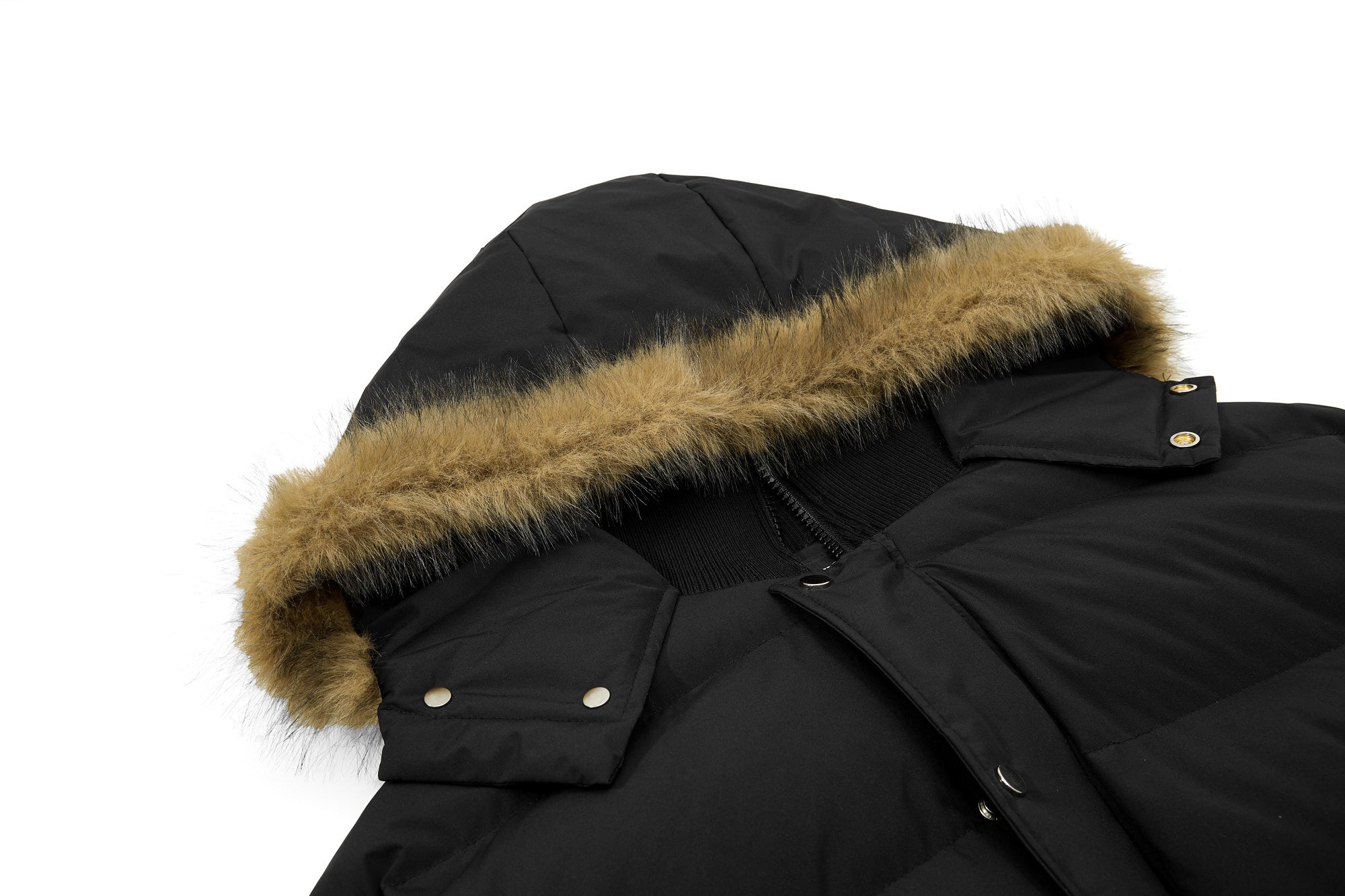 3-6-5.shop Fur-Trim Puffer Jacket