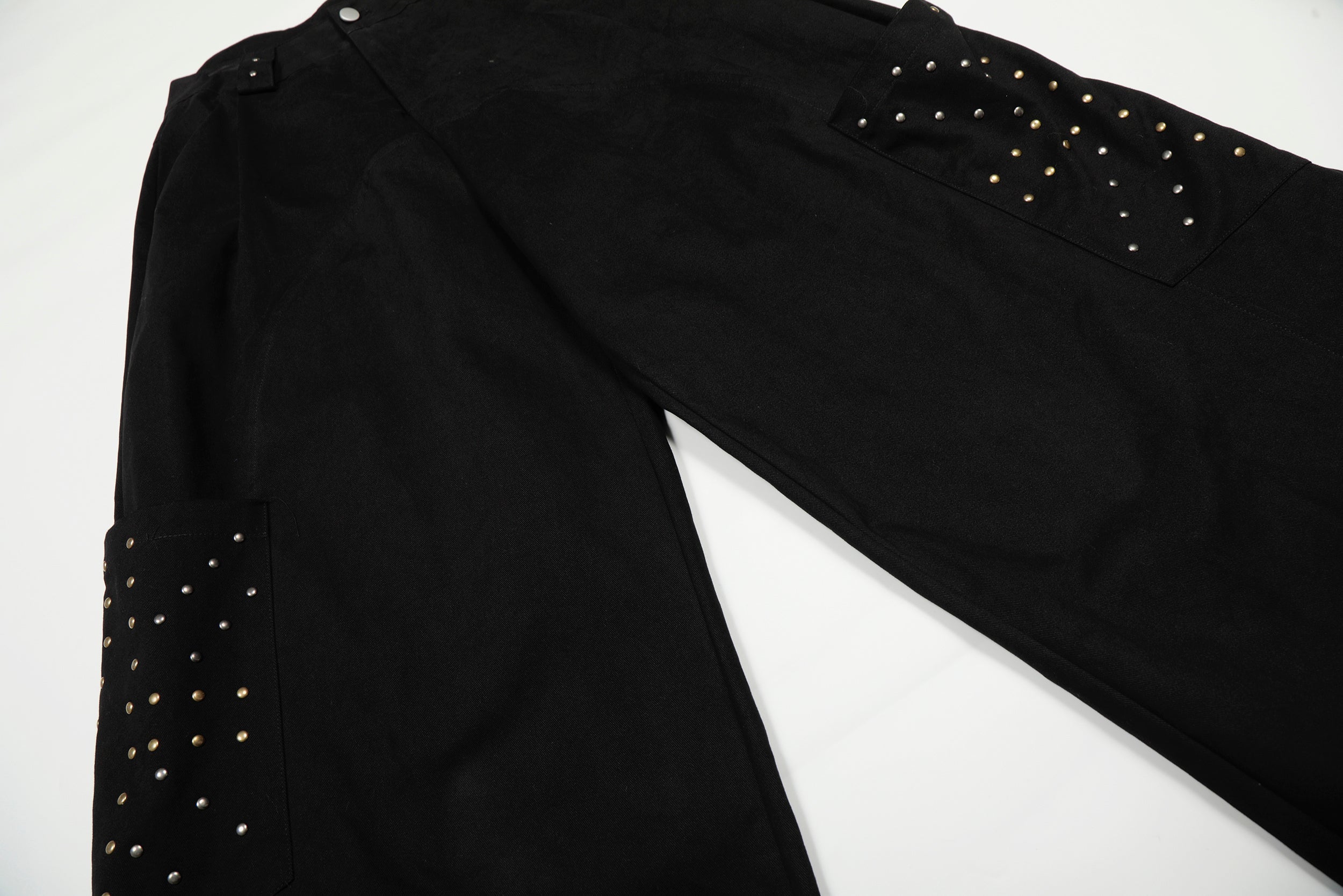 3-6-5.shop Studded Utility Wide-Leg Pants