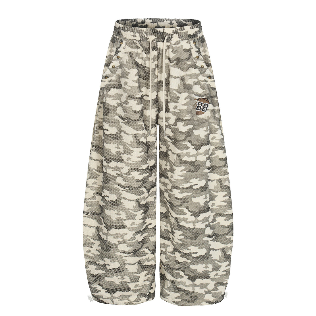 3-6-5.shop Vintage Camo Wide-Leg Sweatpants