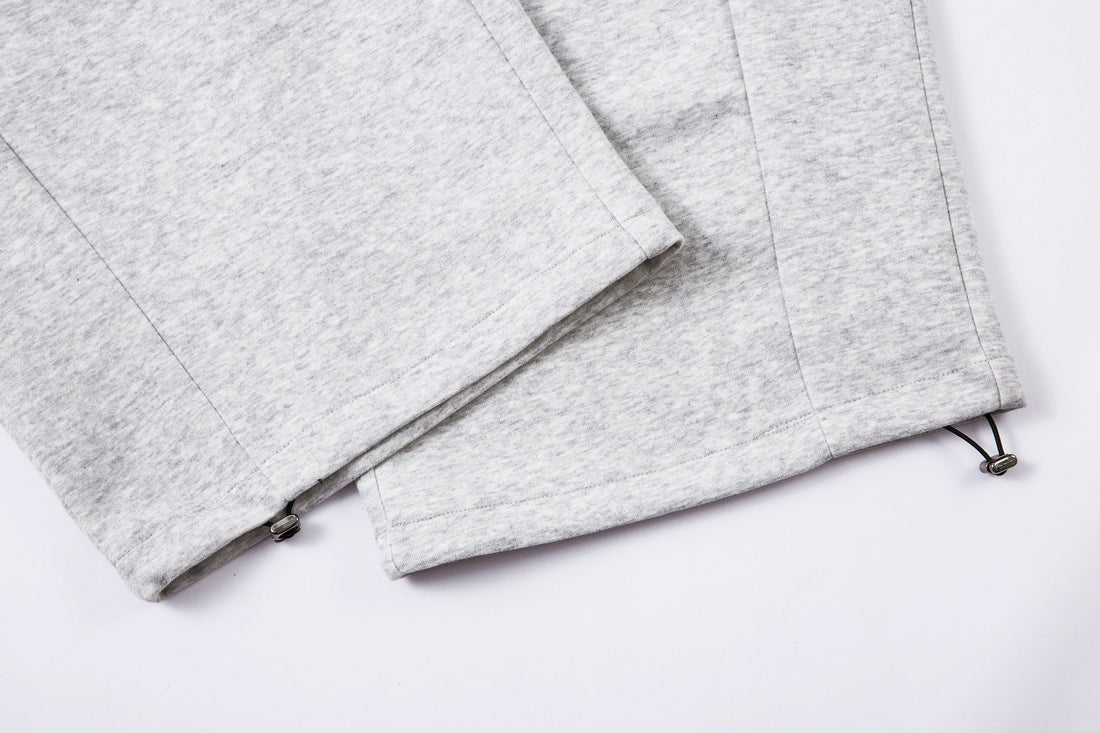 3-6-5.shop Embroidered Multi-Pocket Sweat Cargo Pants