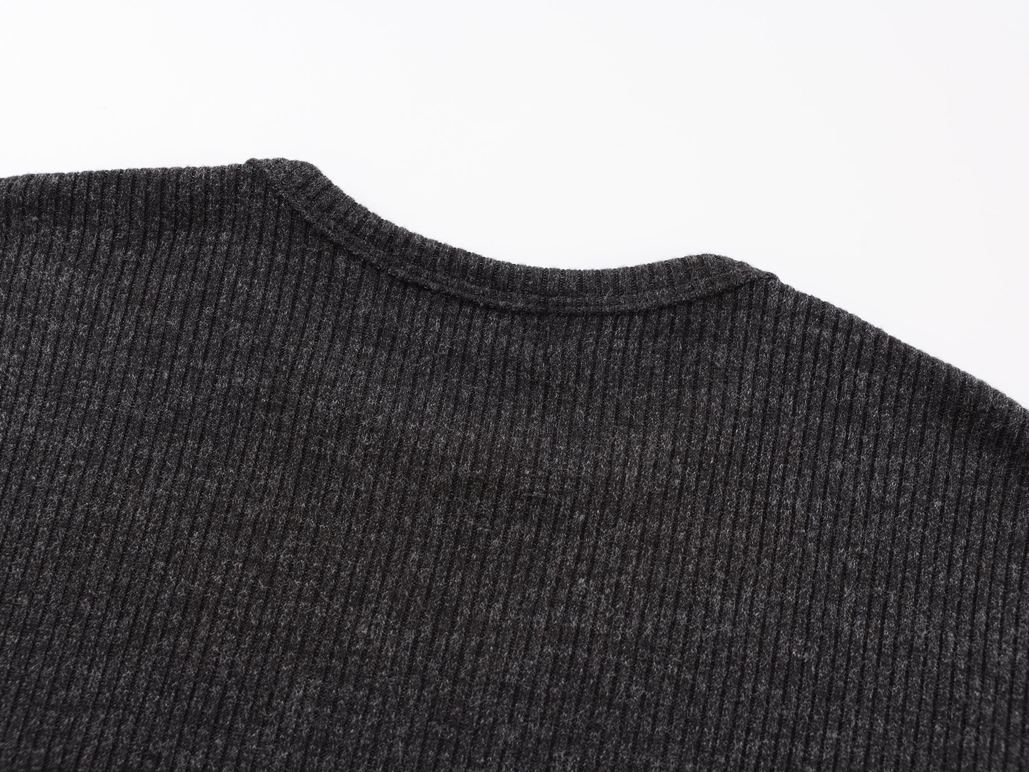 3-6-5.shop Ribbed Texture Long-Sleeve Tee