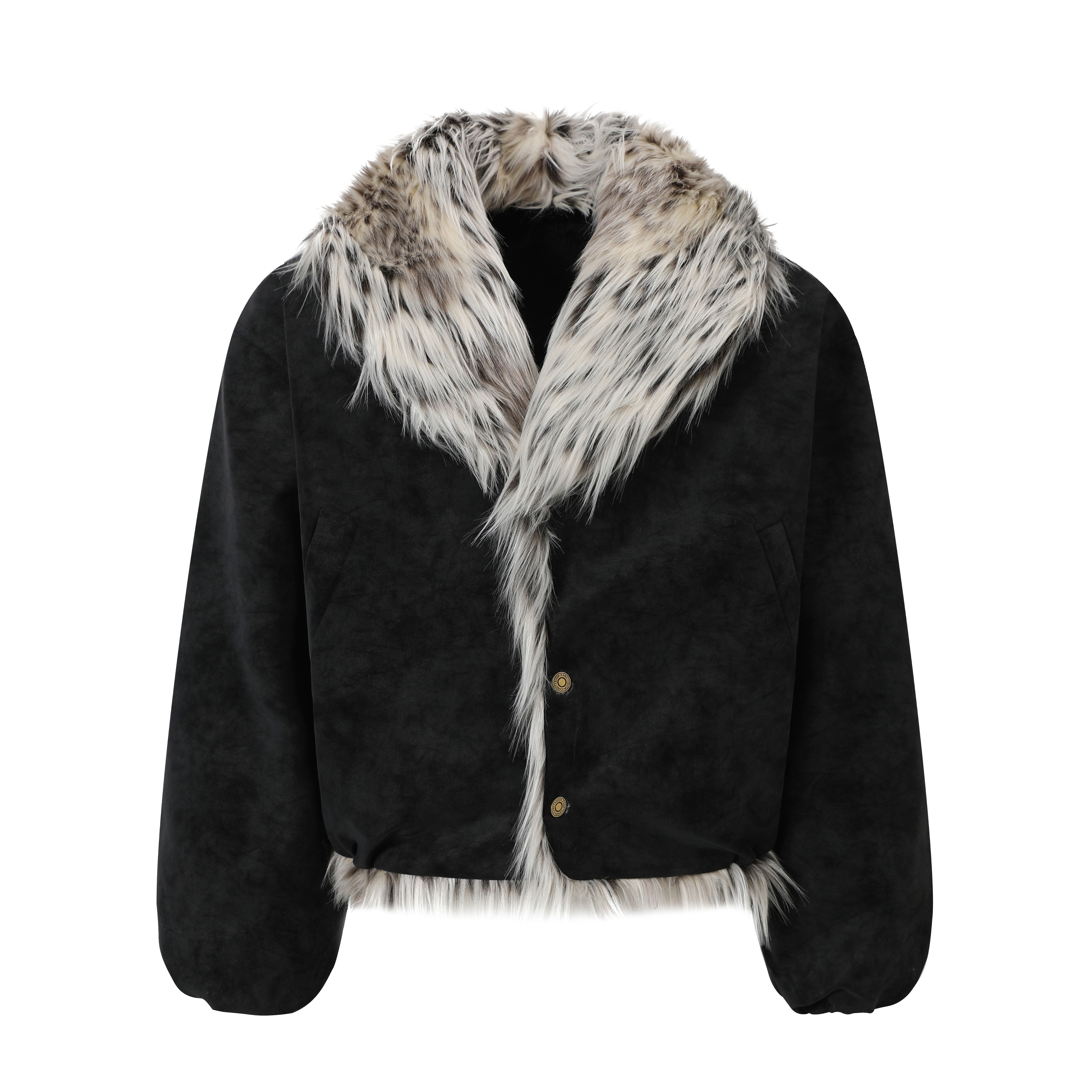 3-6-5.shop Faux-Fur Collar Winter Jacket