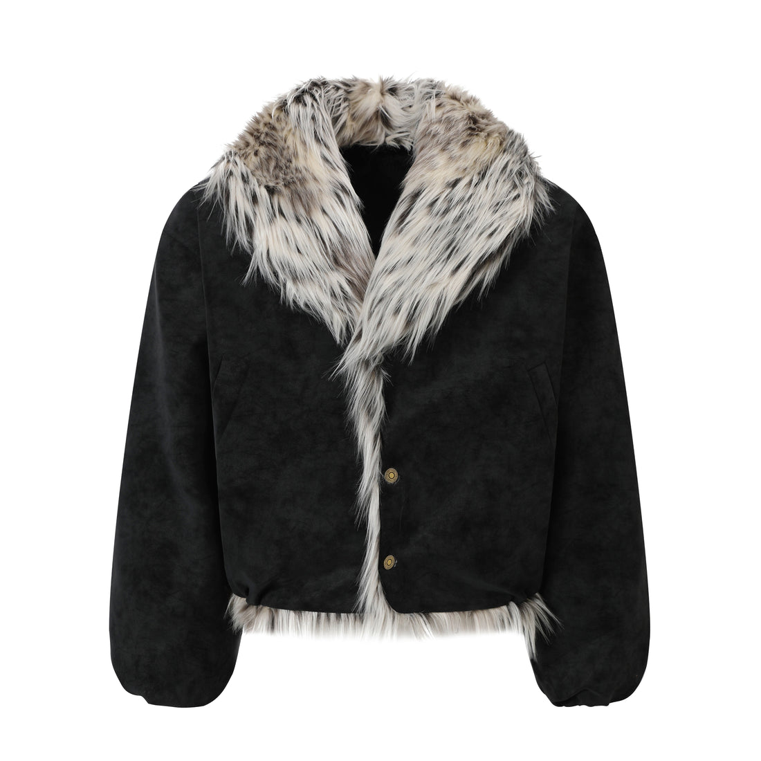 3-6-5.shop Faux-Fur Collar Winter Jacket
