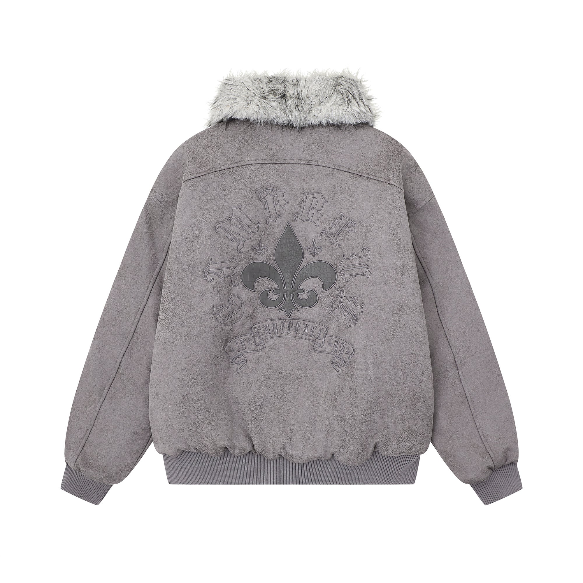 3-6-5.shop Fur-Collar Buckle Jacket