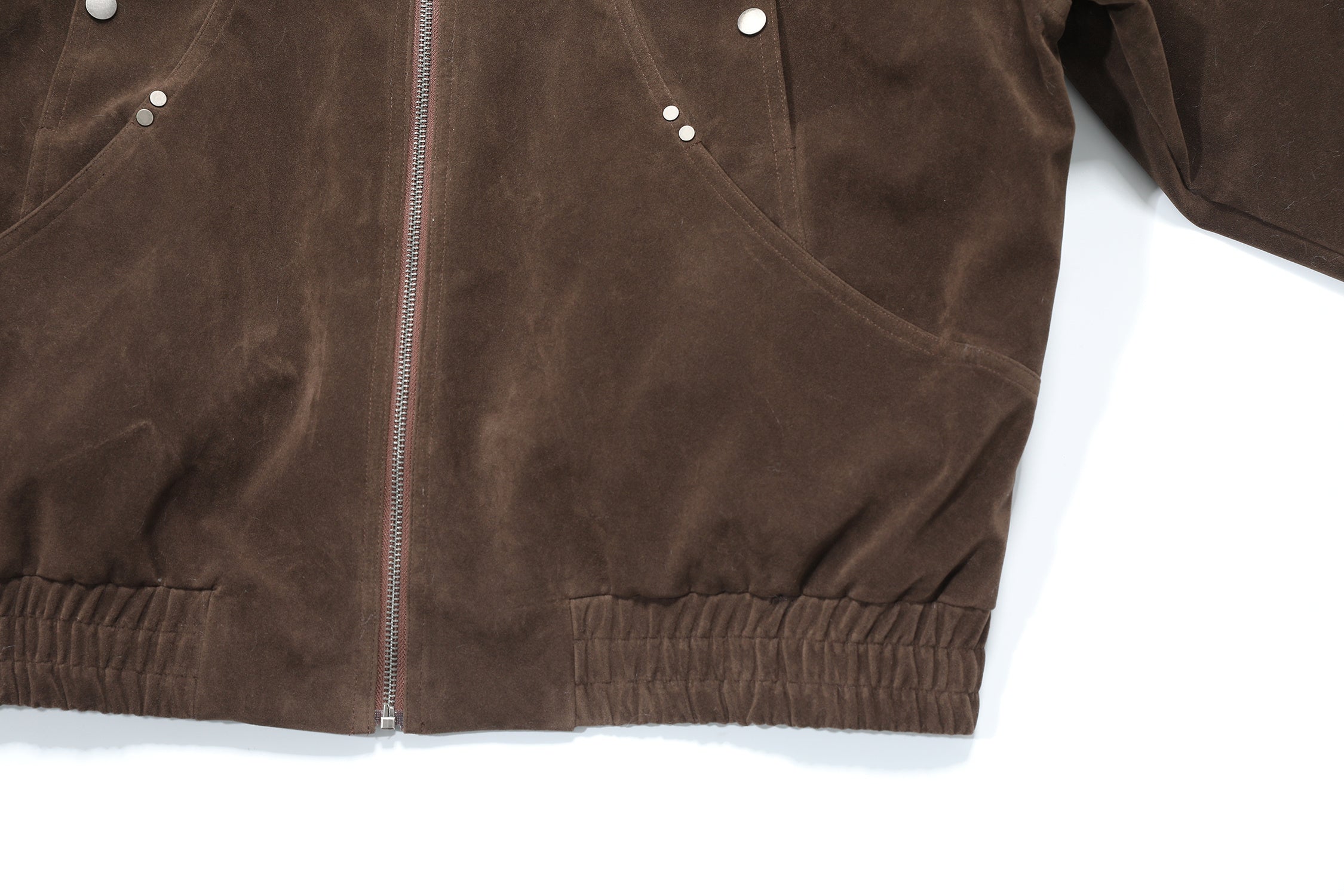 3-6-5.shop Faux-Fur Collar Vintage Bomber Jacket