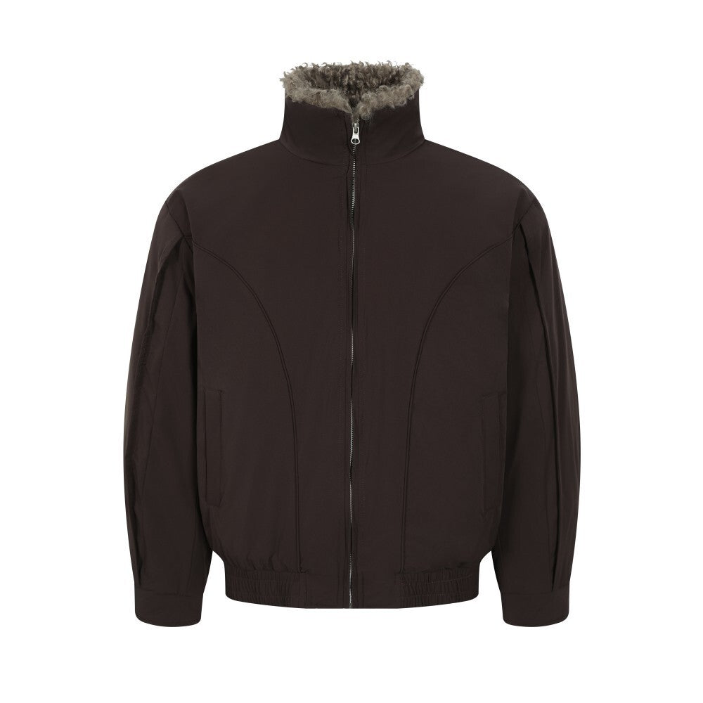 3-6-5.shop Faux Shearling Lined Jacket