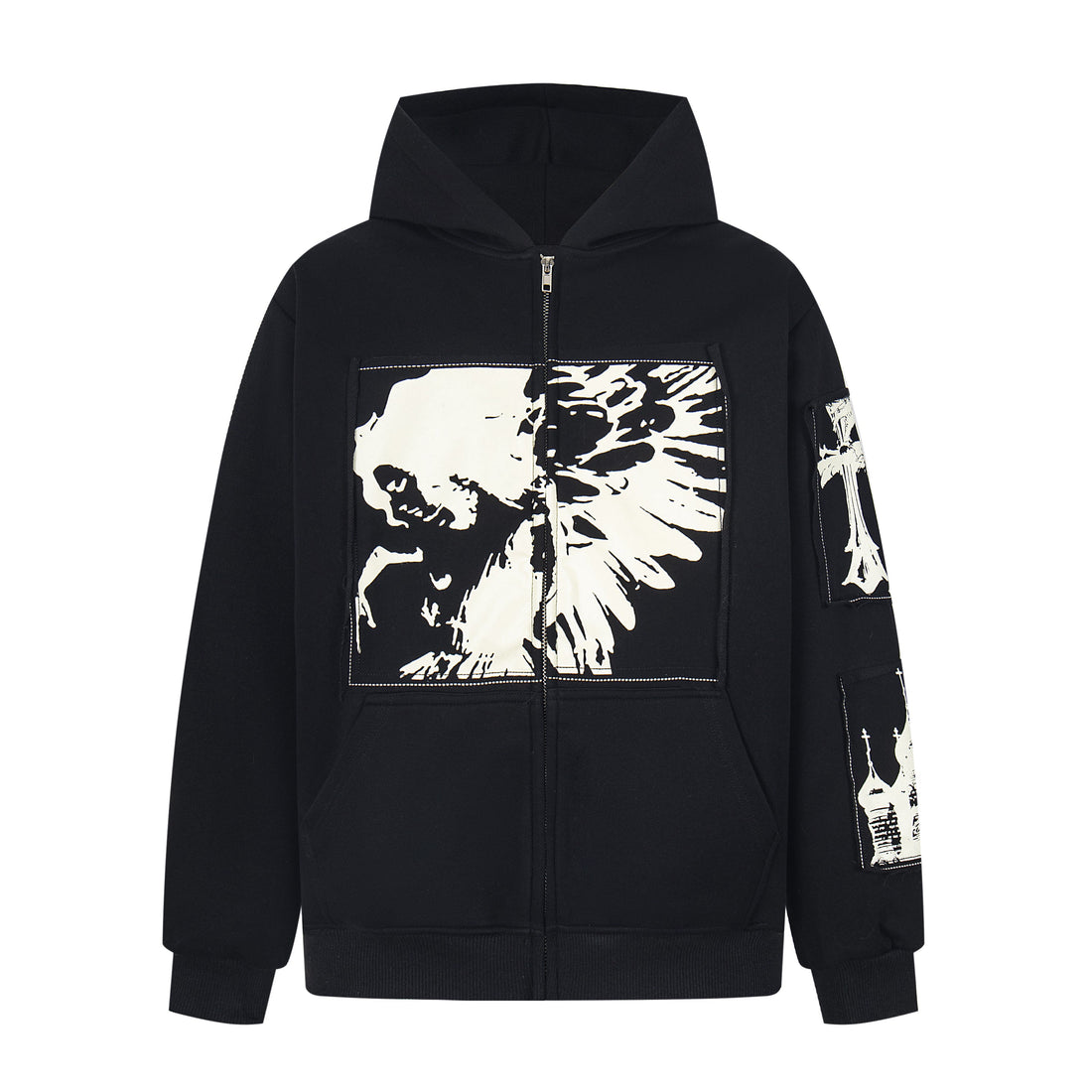 3-6-5.shop Graphic Zip Hoodie