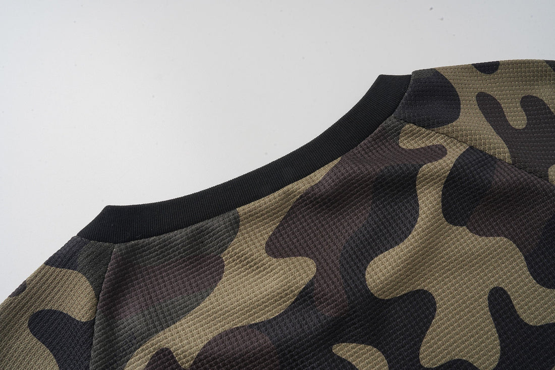3-6-5.shop Camo Graphic Long Sleeve Jersey