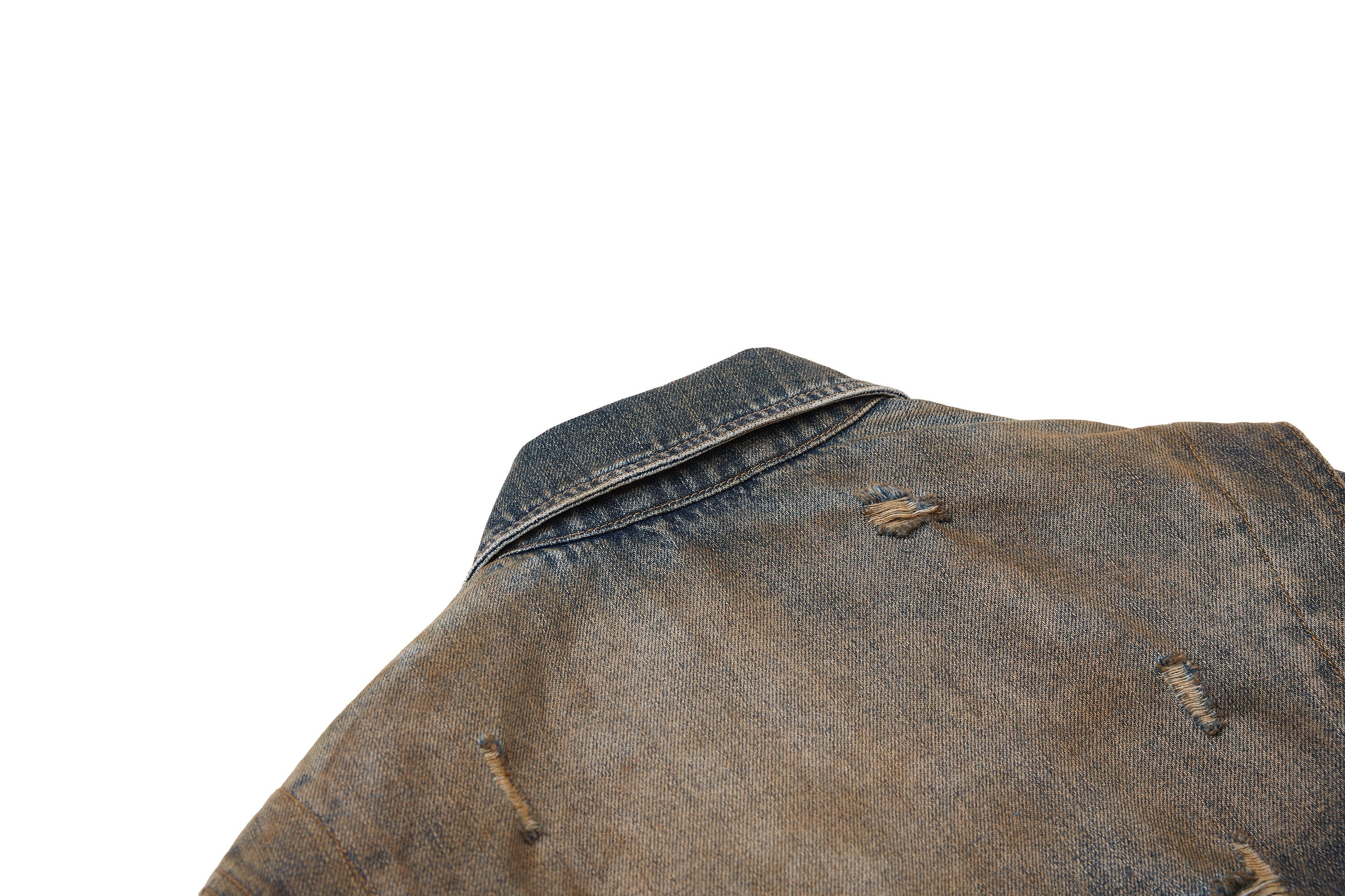 3-6-5.shop Vintage Distressed Denim Jacket