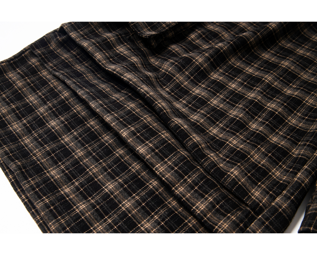 3-6-5.shop Plaid Cargo Shorts