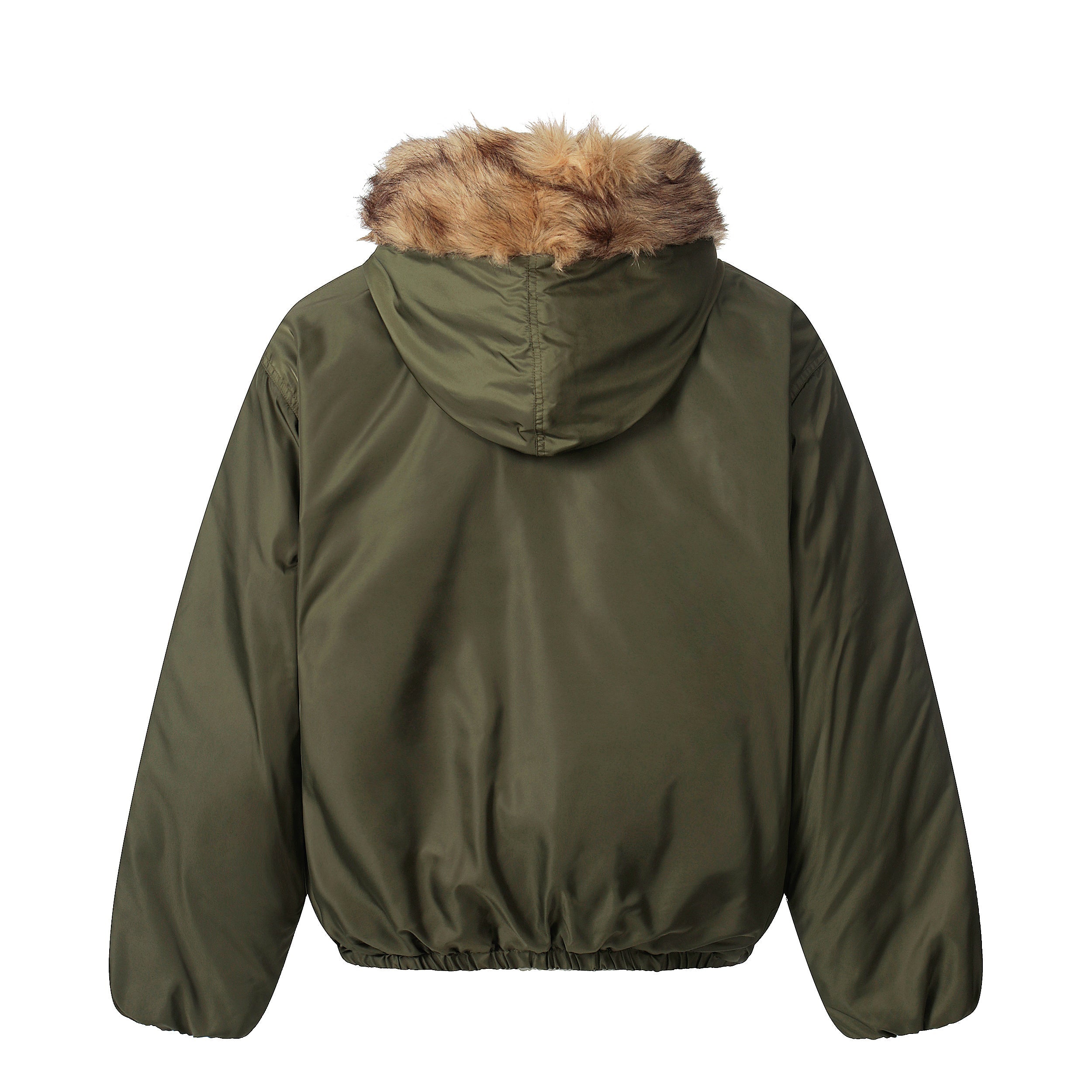 3-6-5.shop Faux Fur Trimmed Puffer Jacket
