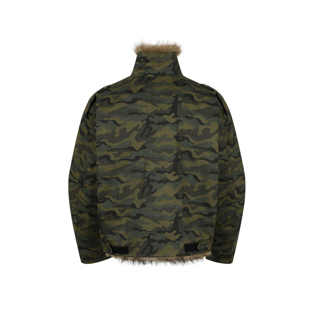 3-6-5.shop Camo Fur-Lined Jacket
